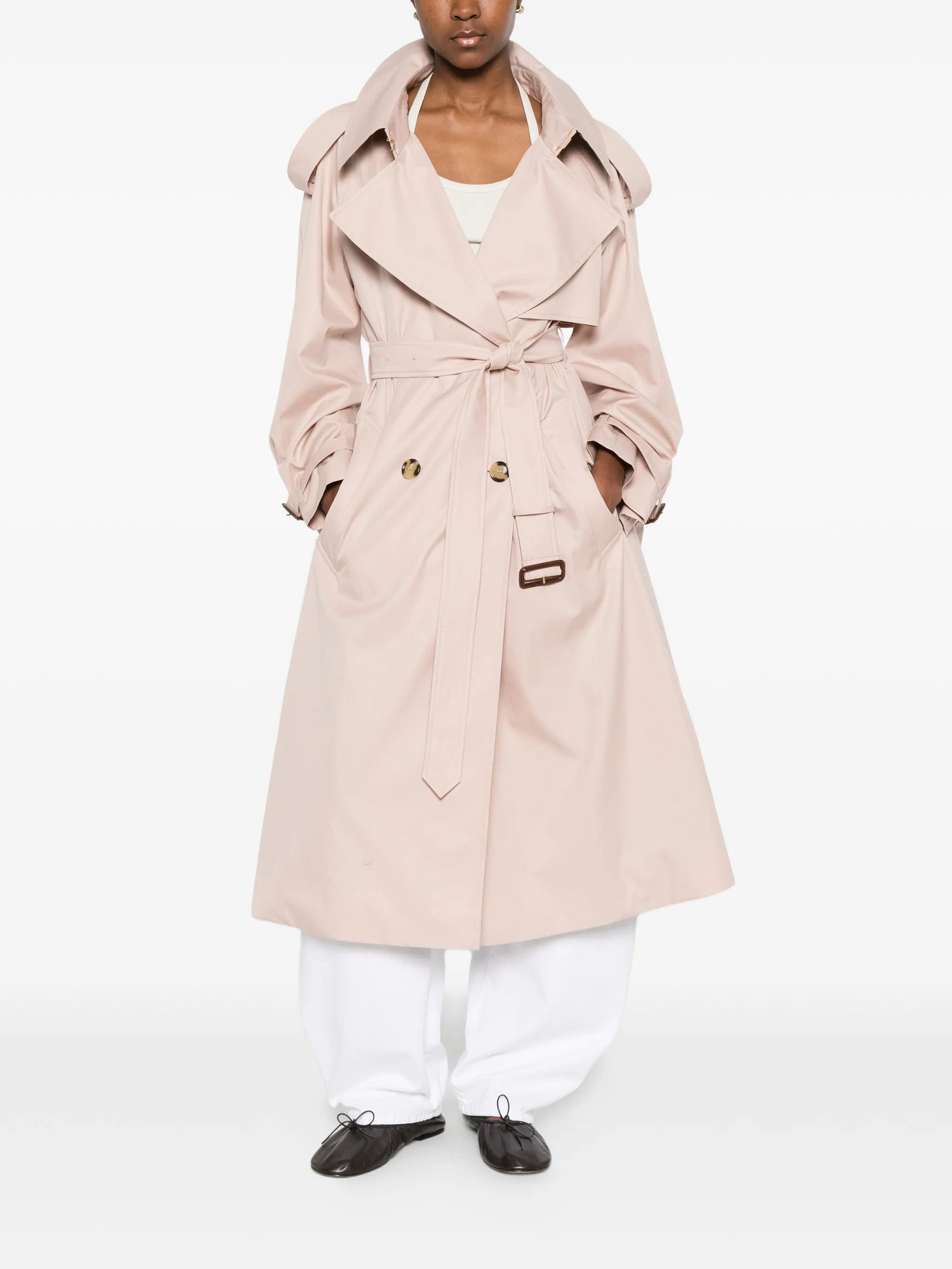 belted trench coat