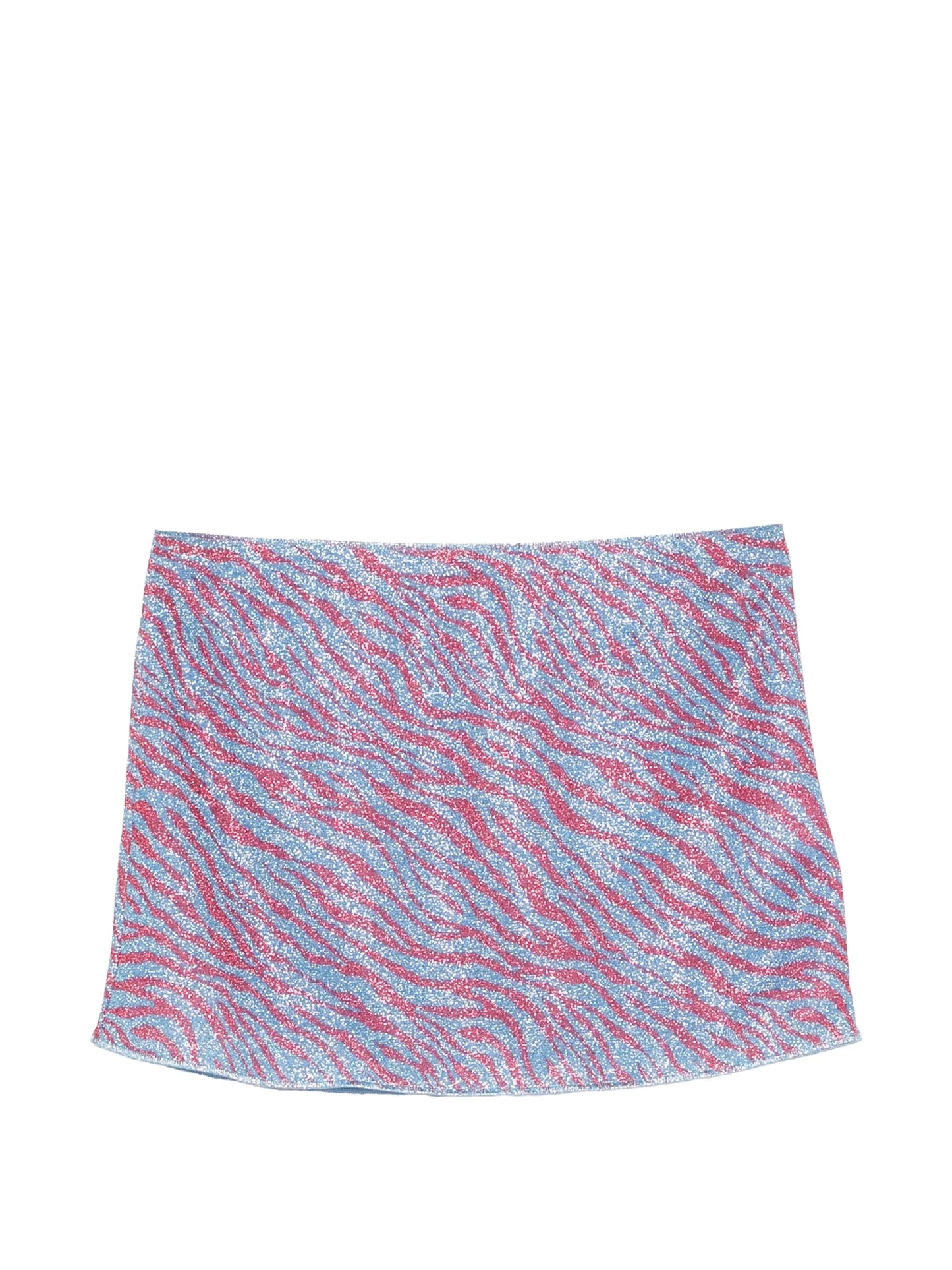 Animalier zebra-print mini beach skirt