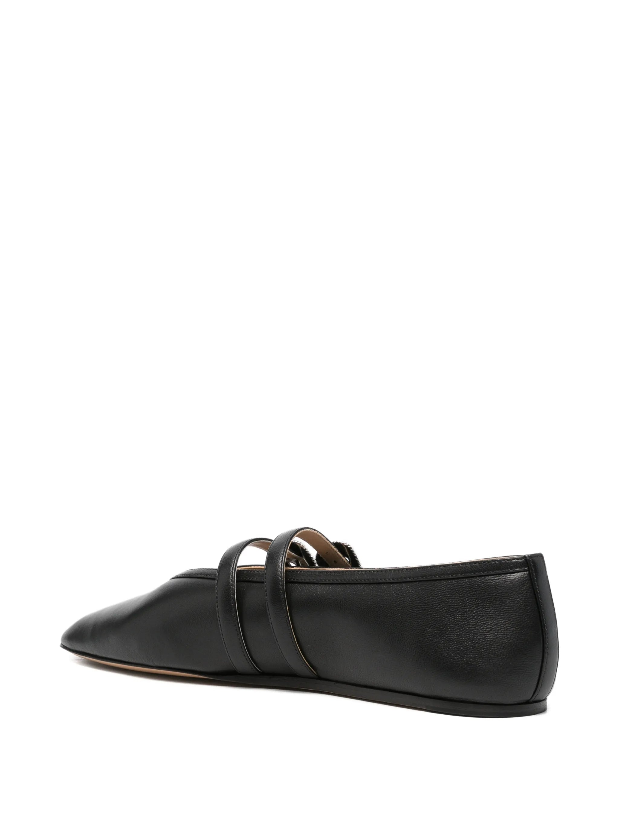 Claudia buckle-detail ballet flats