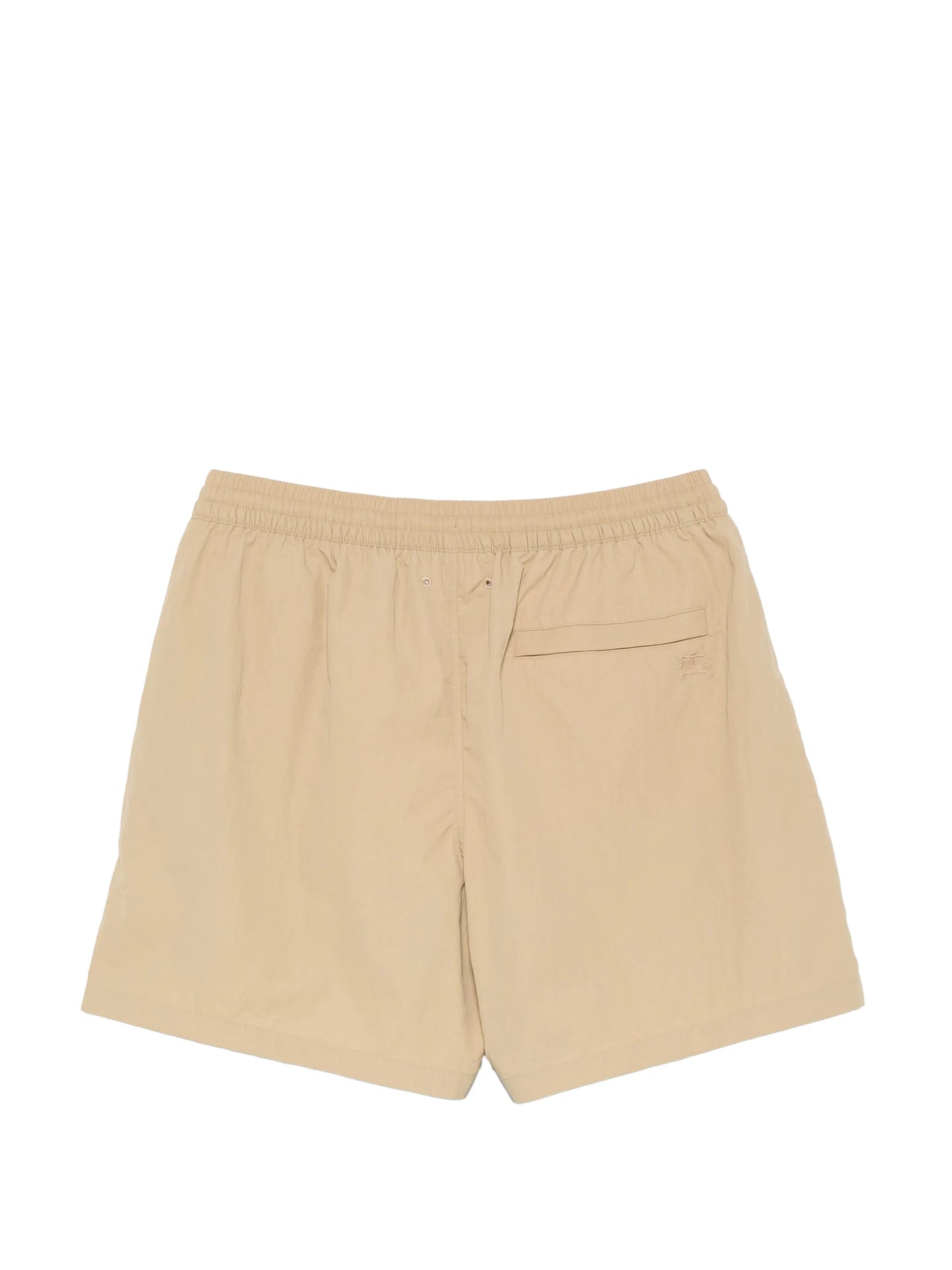check-stripe swim shorts