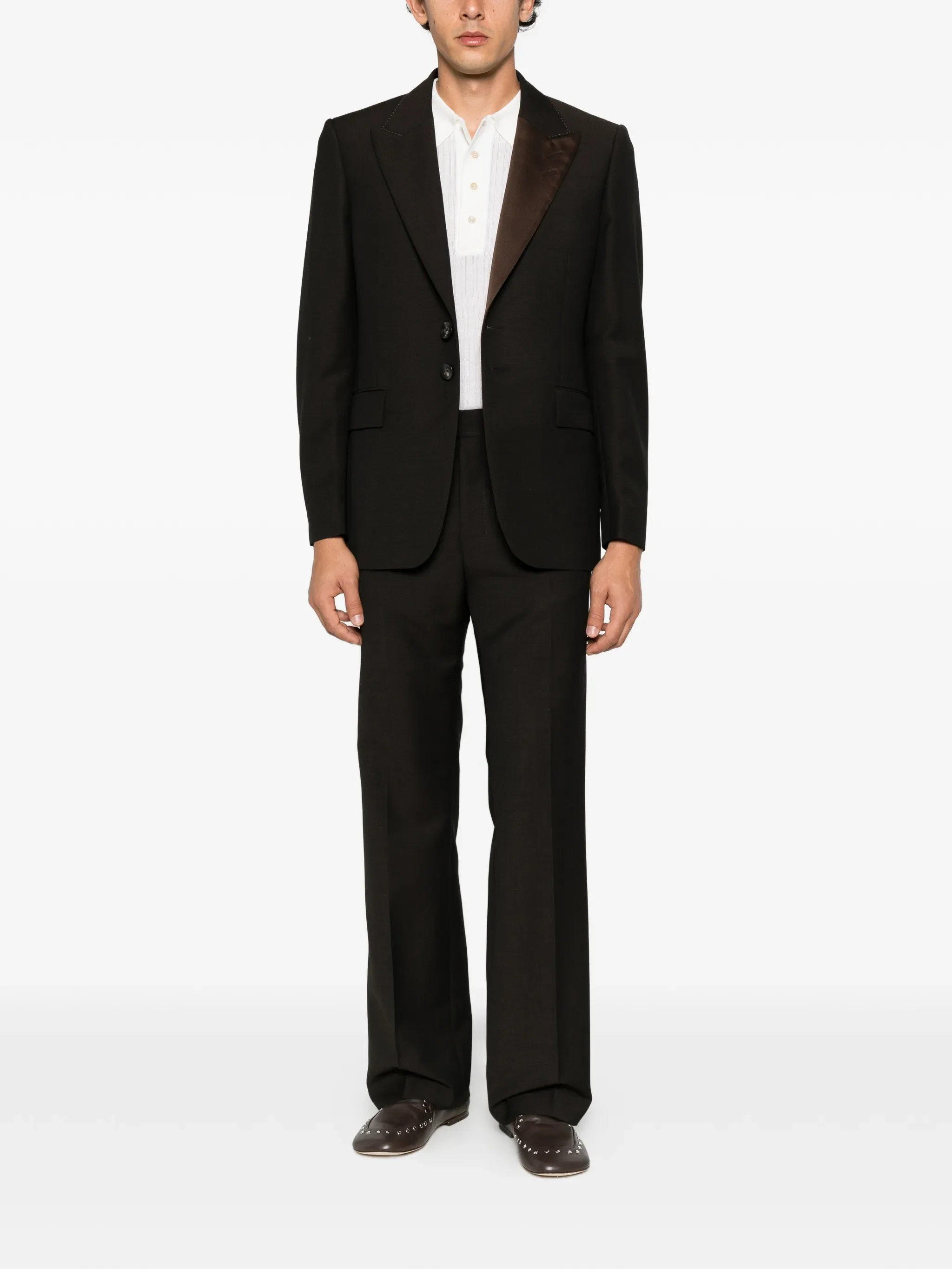 Alto Crespo wool satin blazer