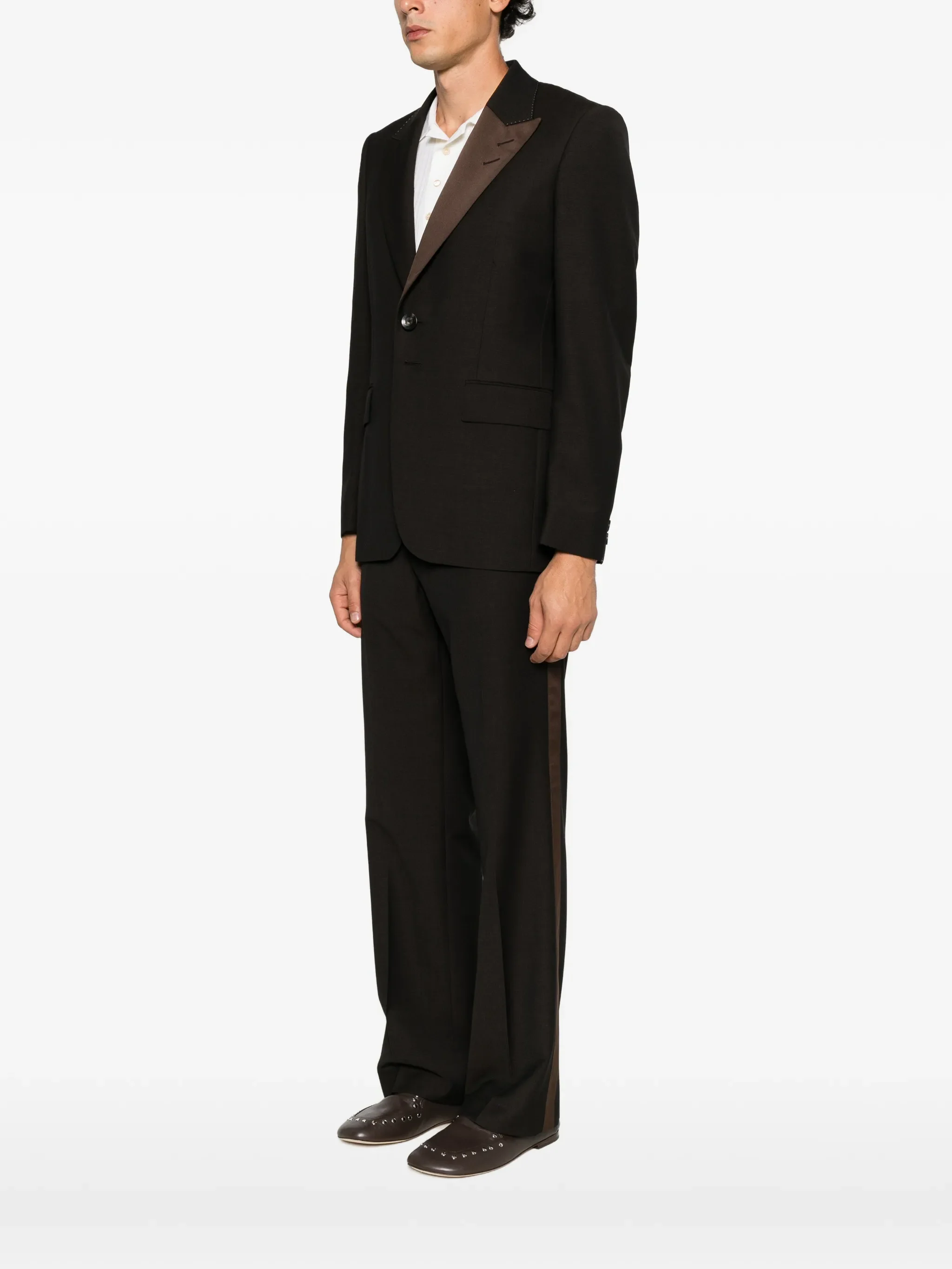 Alto Crespo wool satin blazer