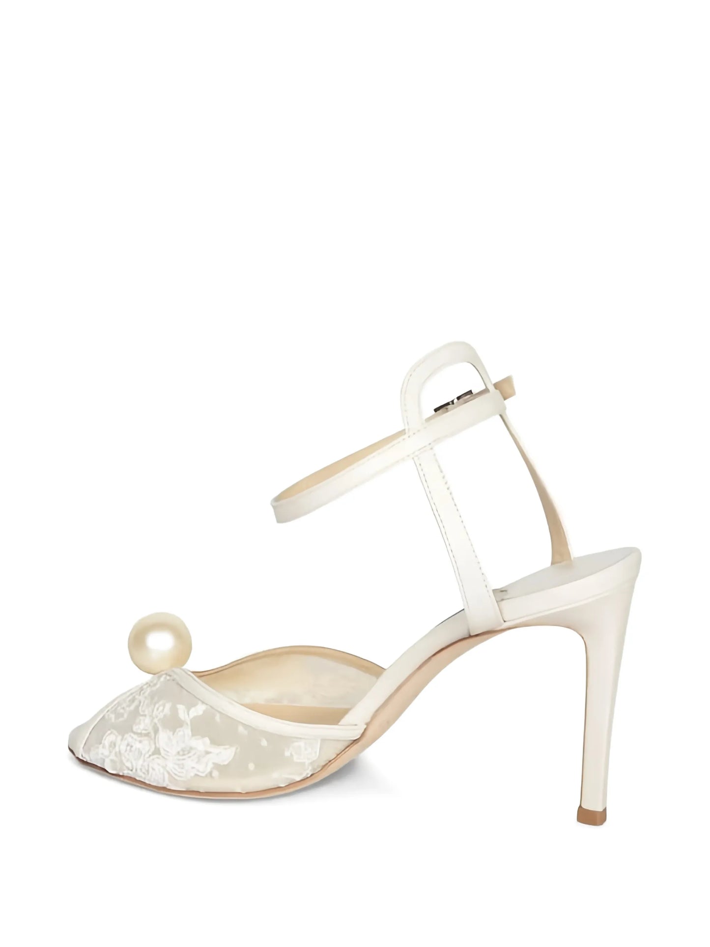 pearl lace sandals