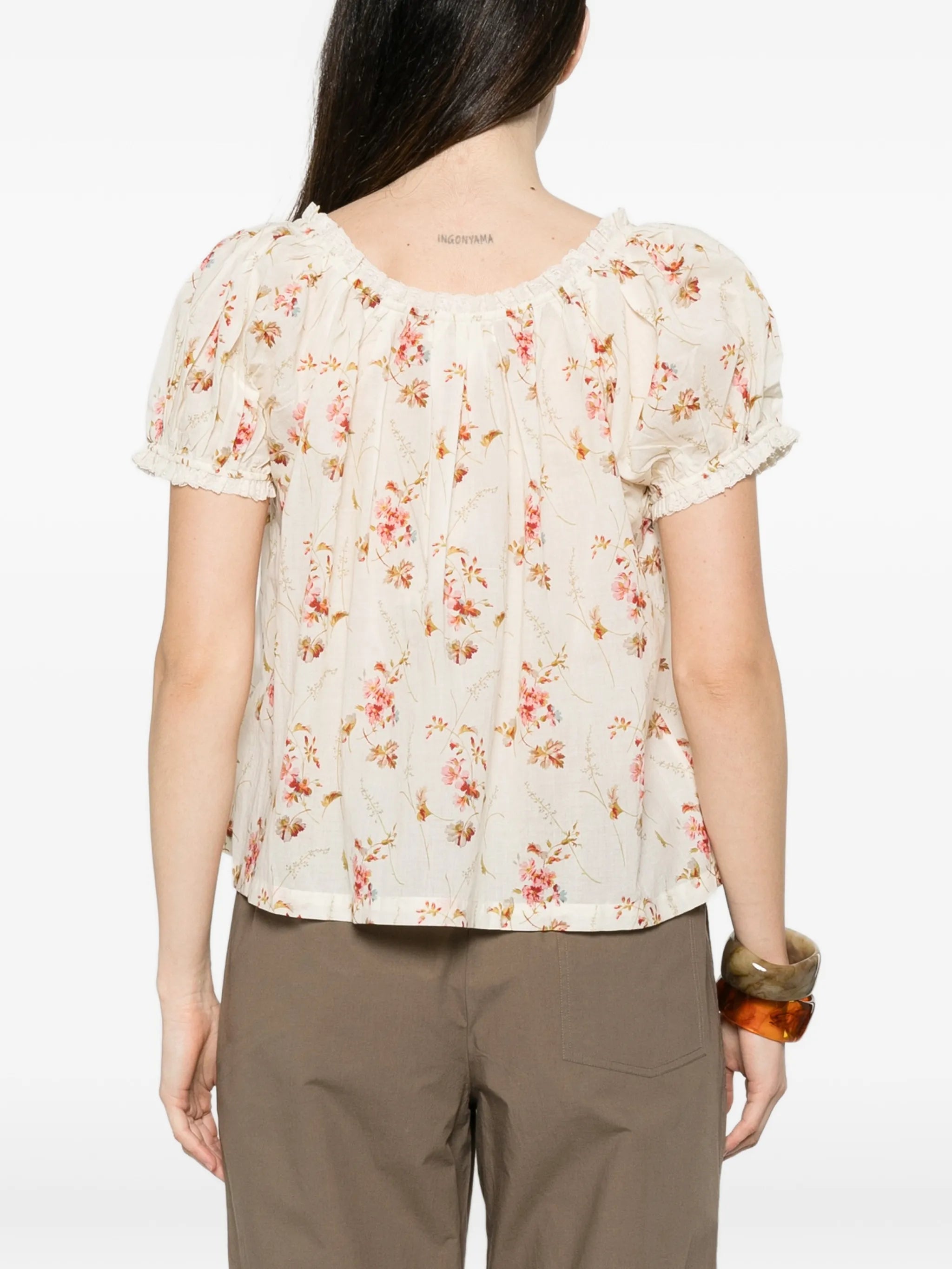 Frederica floral-print blouse