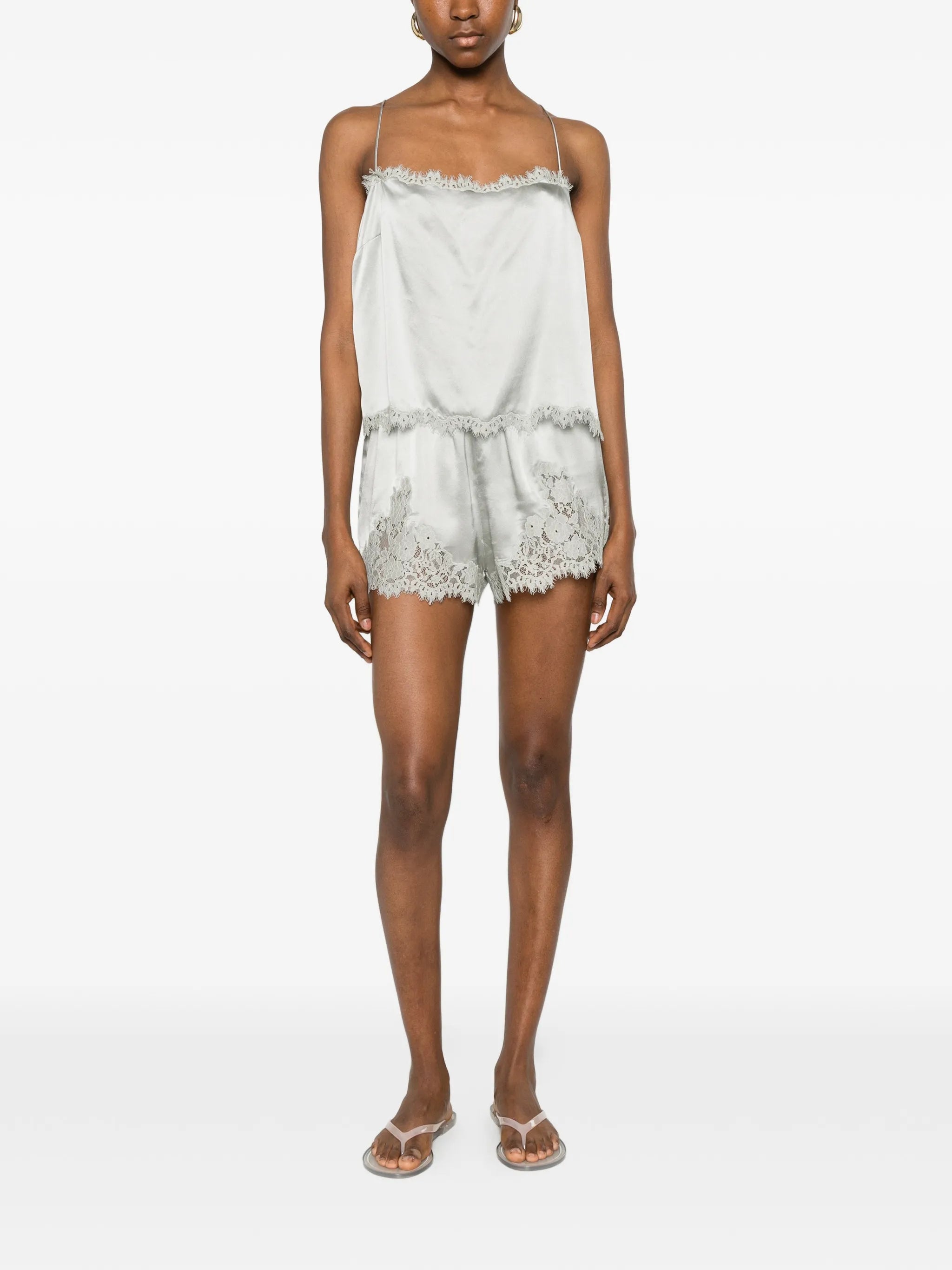 Iona lace-trim shorts