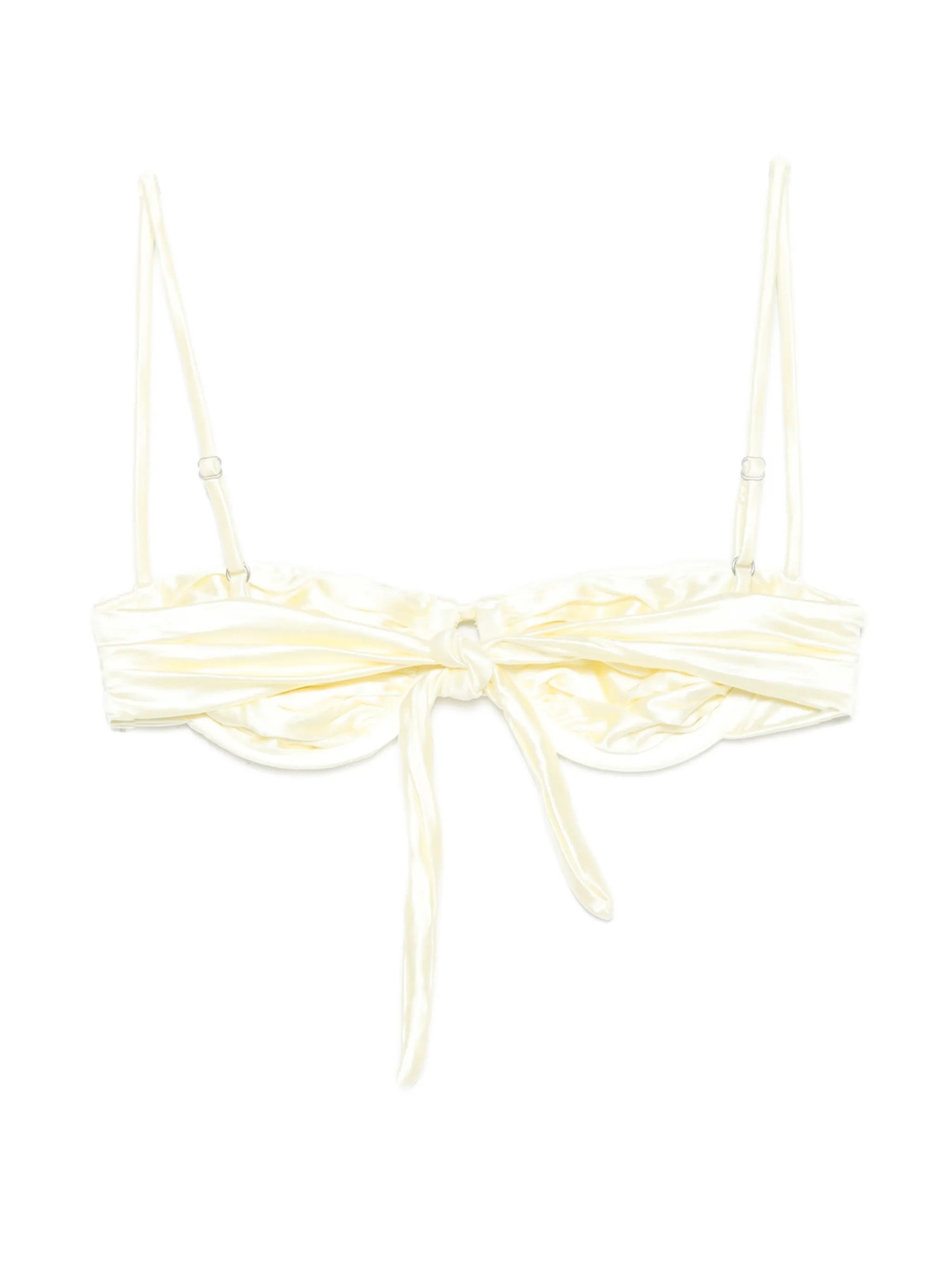 Static weave bikini top