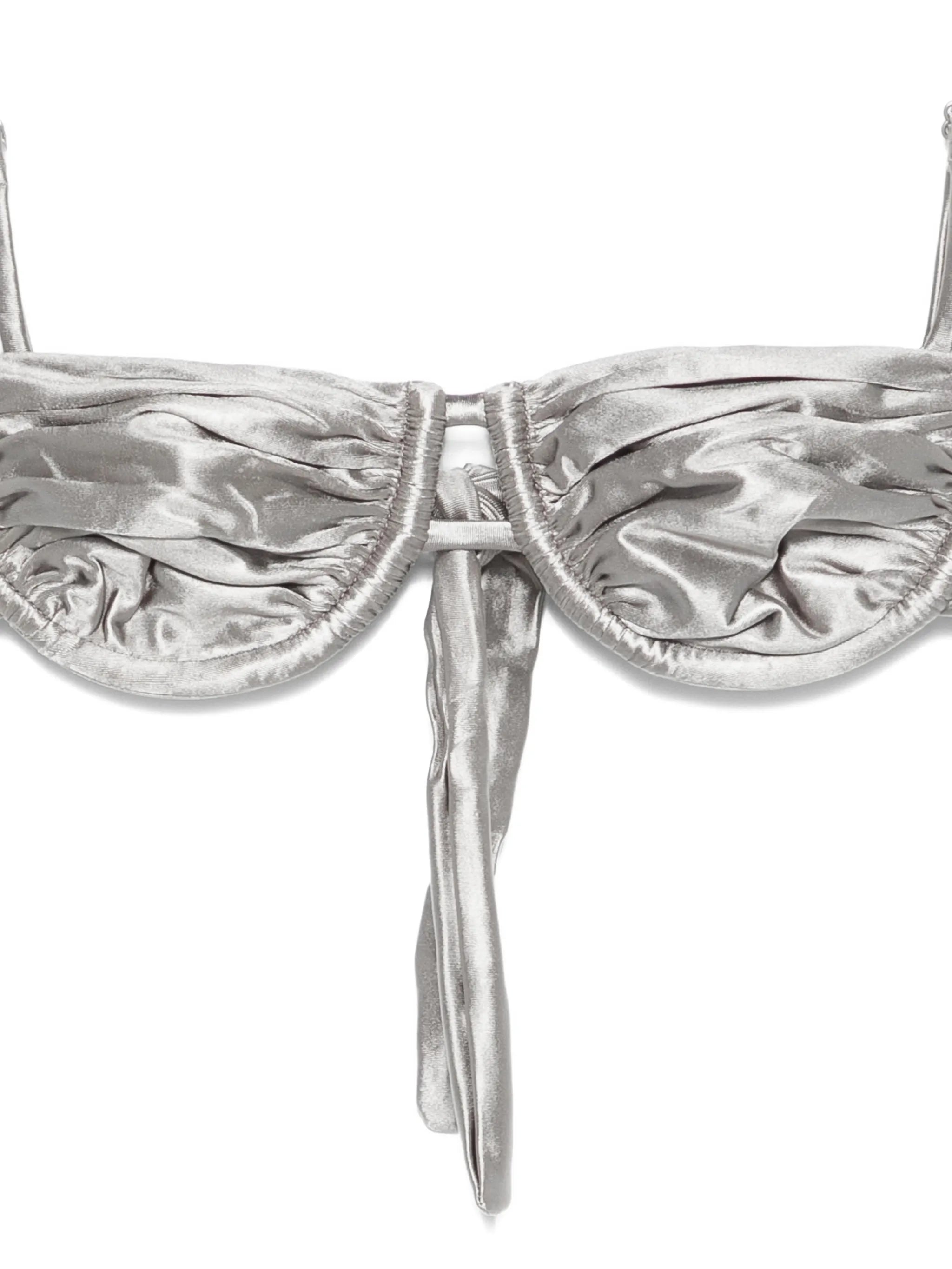 ruched bikini top