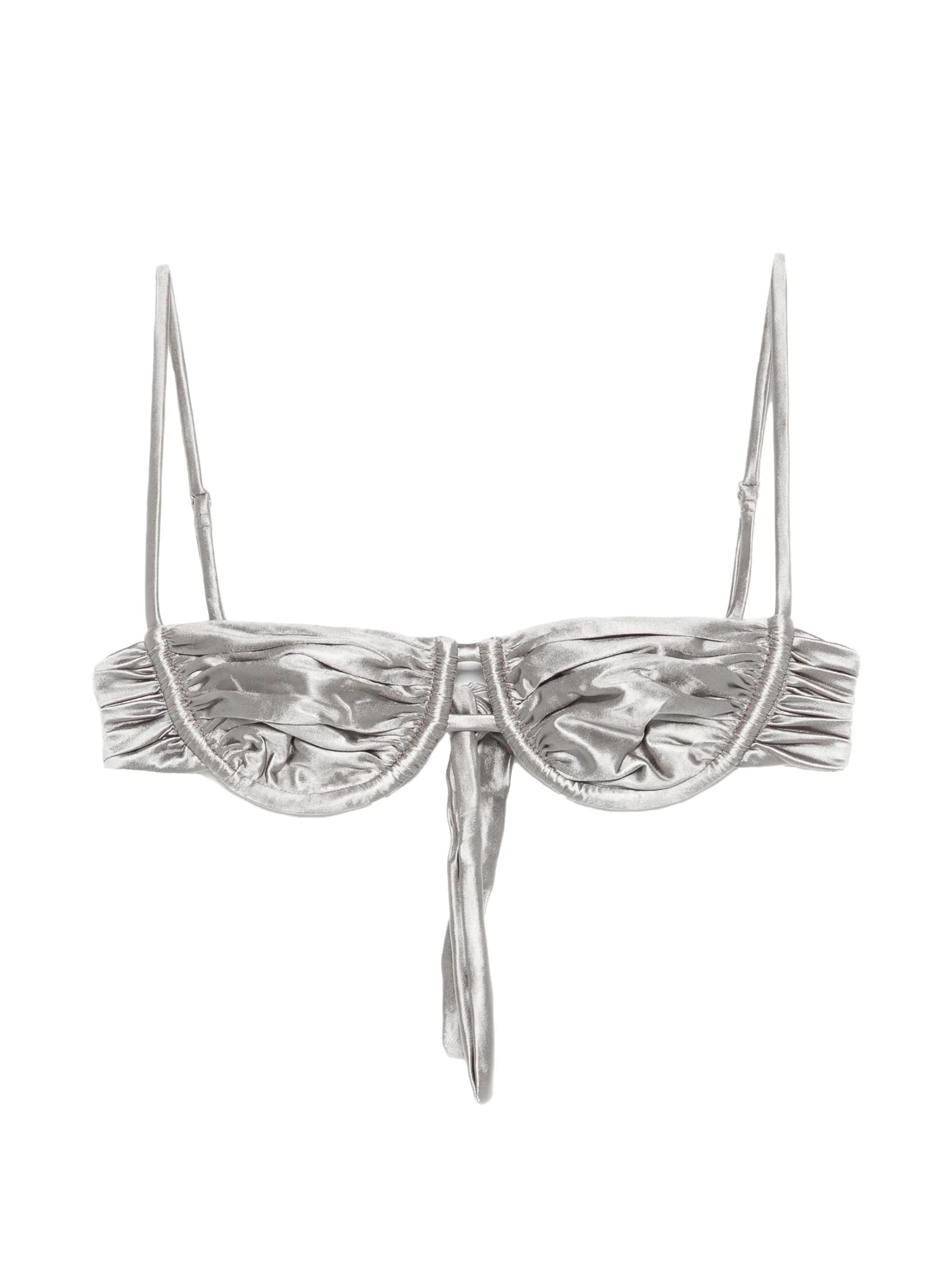 ruched bikini top