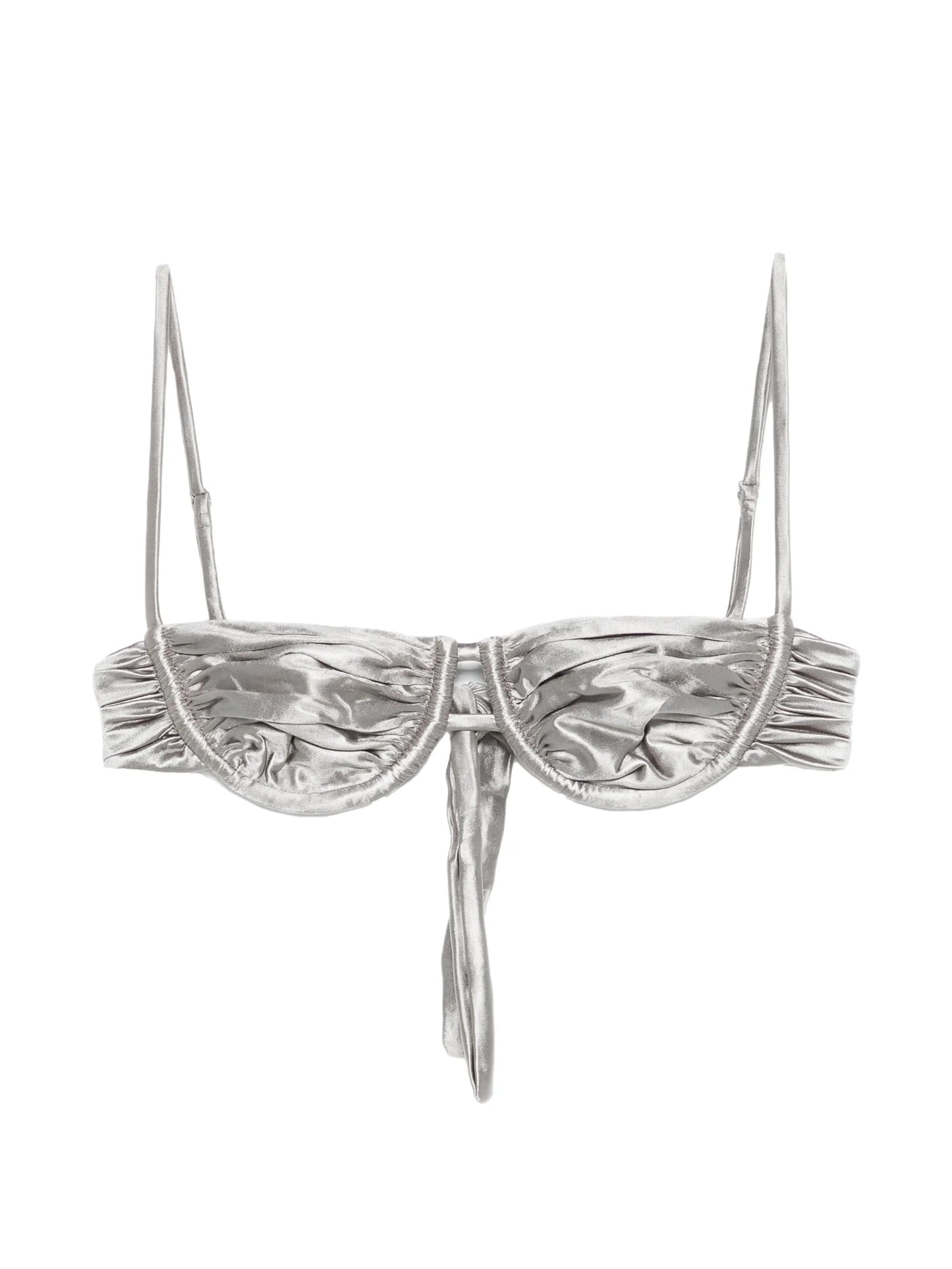 ruched bikini top