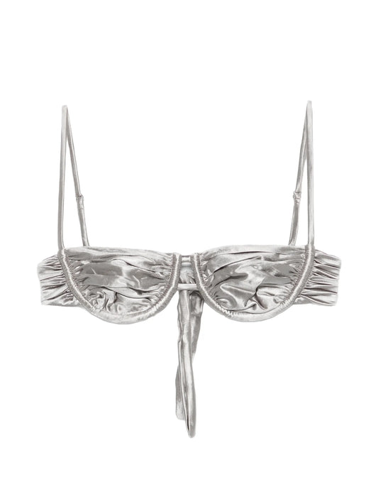 ruched bikini top