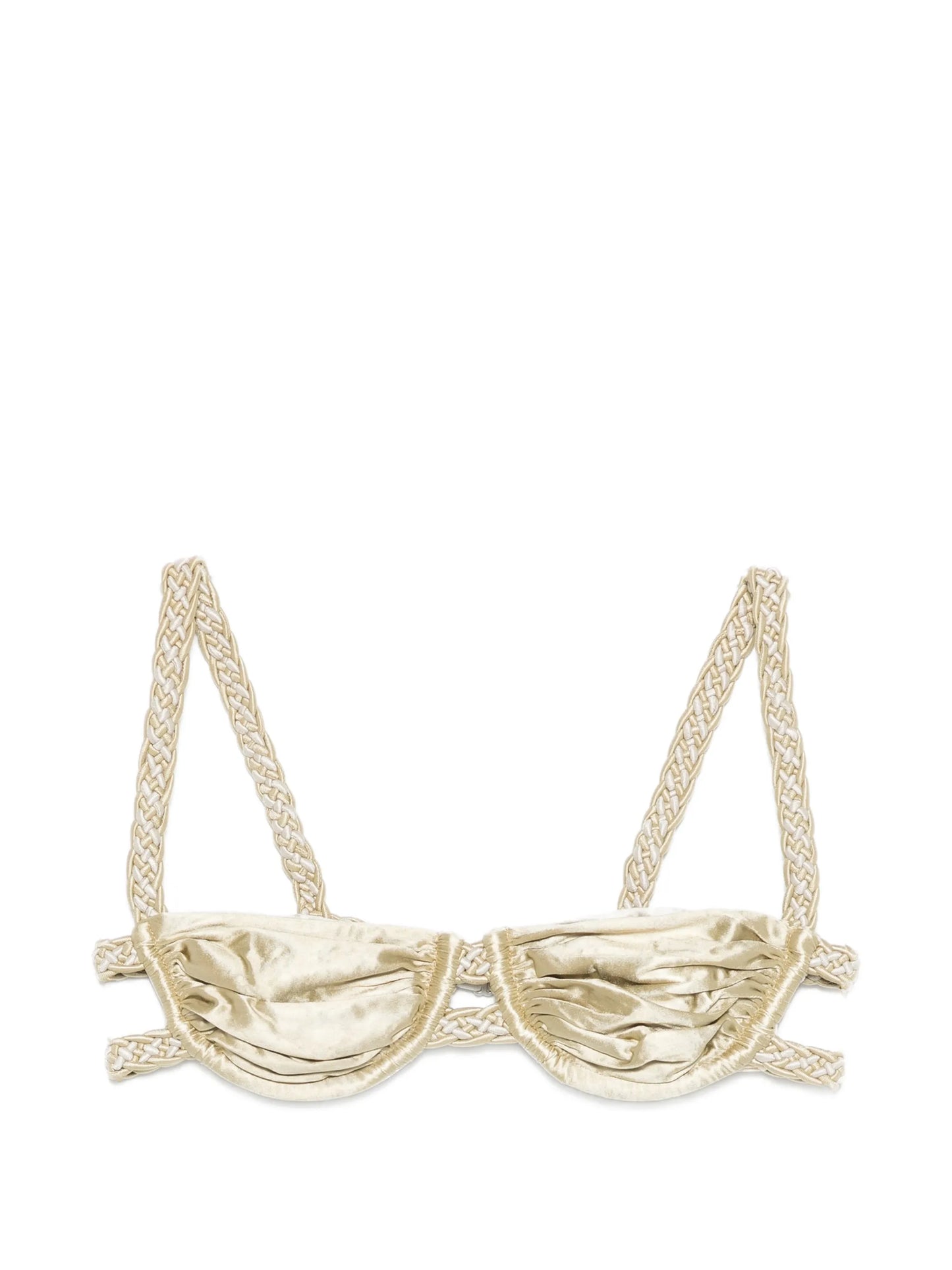 weave strap bikini top