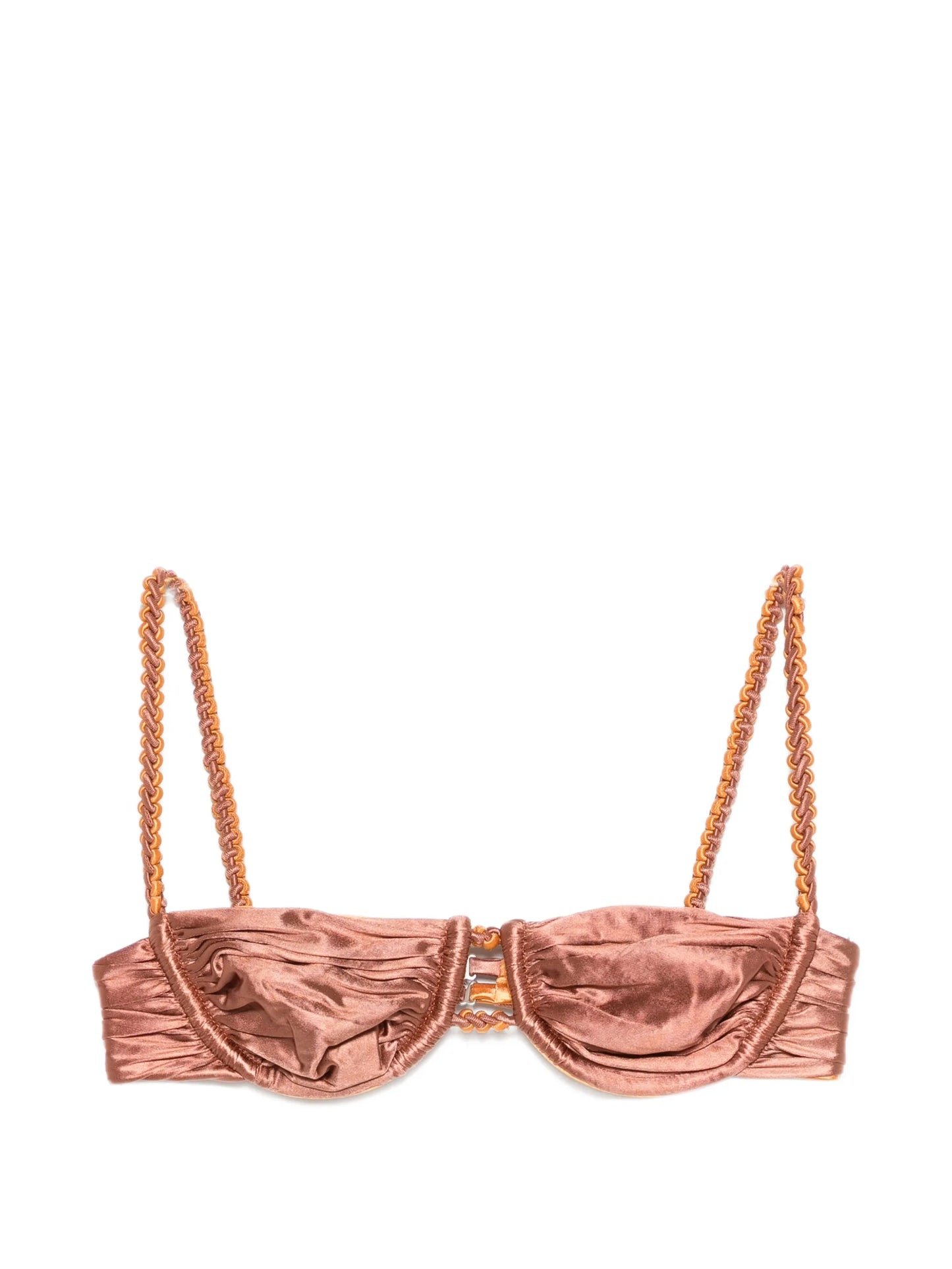 ruched weave bikini top