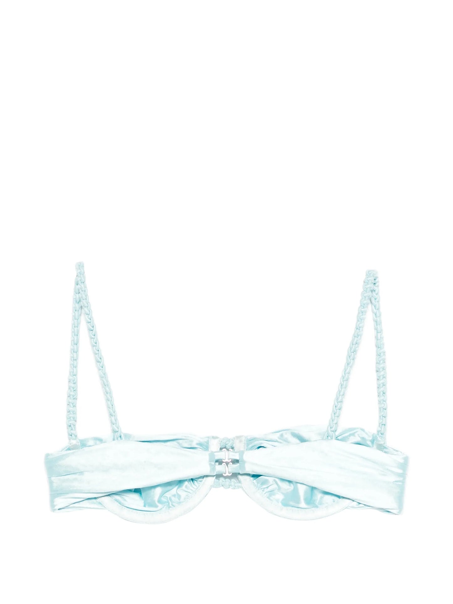 ruched weave bikini top