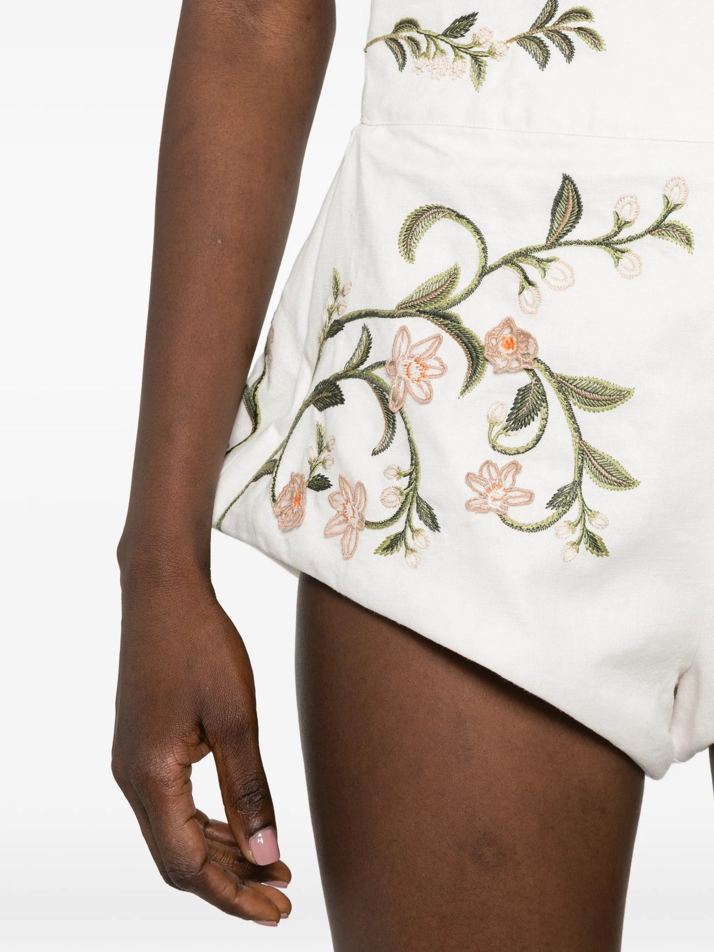 Gatti floral-embroidered shorts