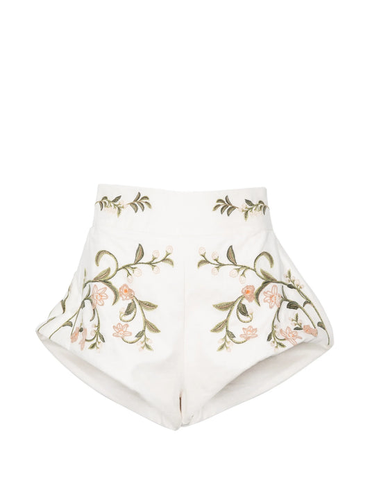 Gatti floral-embroidered shorts