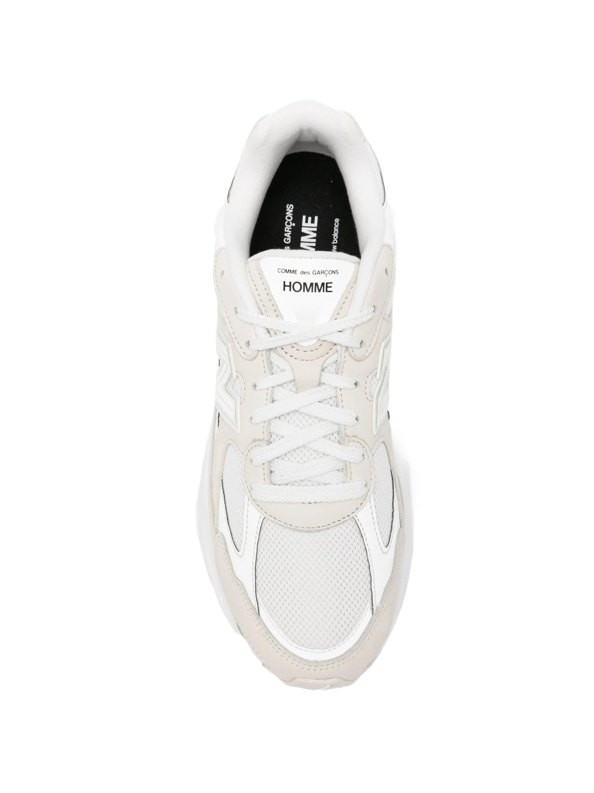 panelled lace-up sneakers