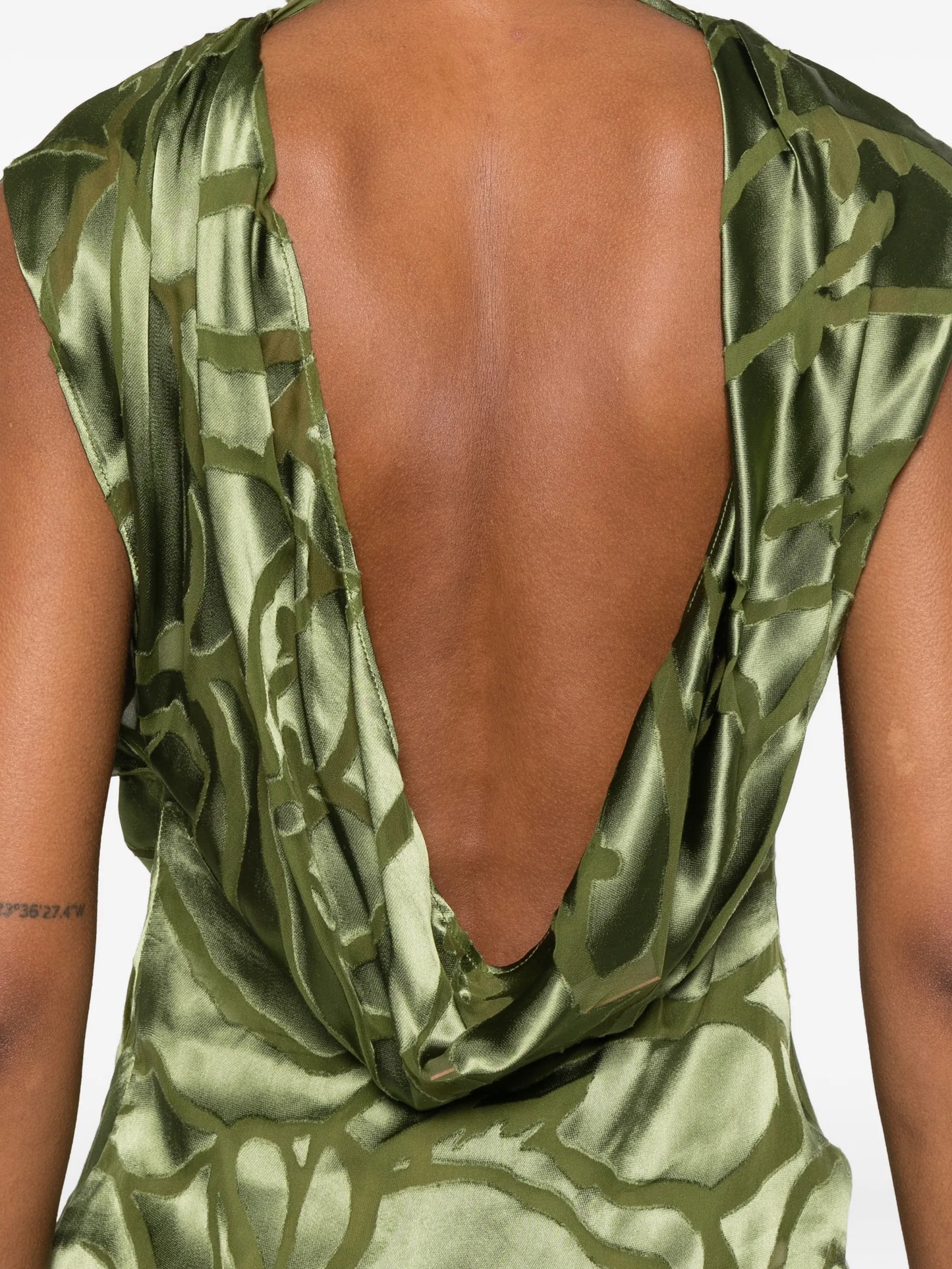 Monette cowl-neck top