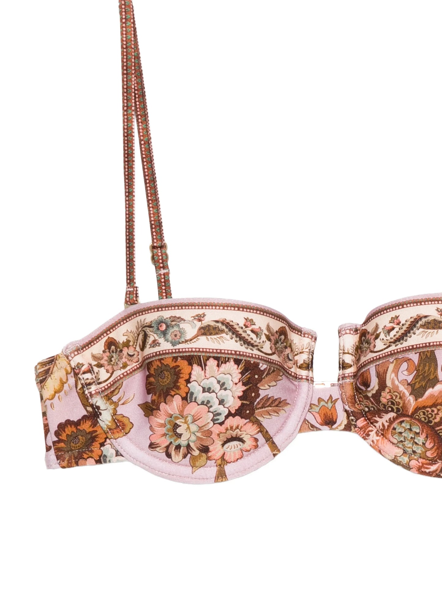 Aster floral-print balconette bikini top