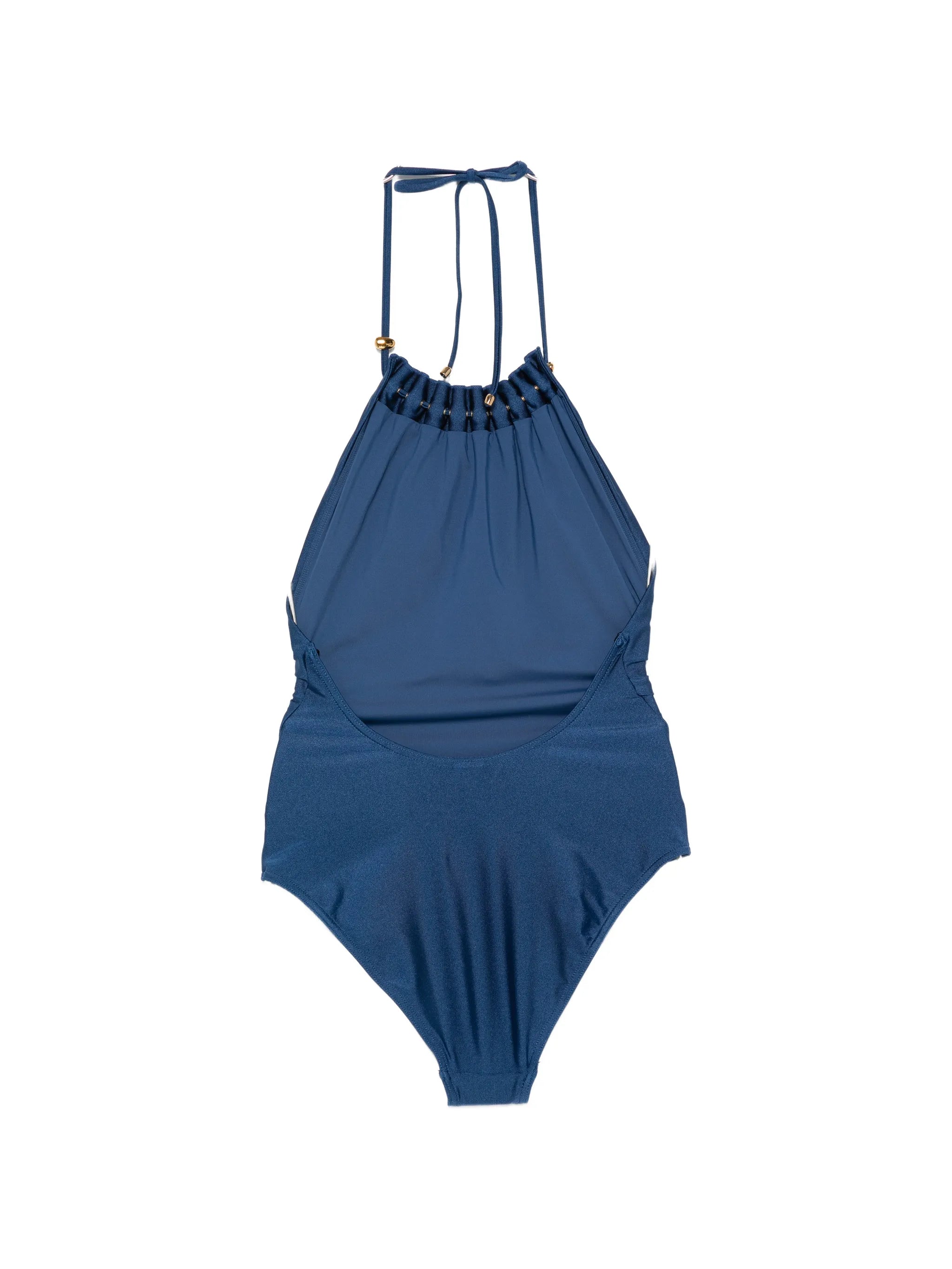 Aster gathered bead swimsuit