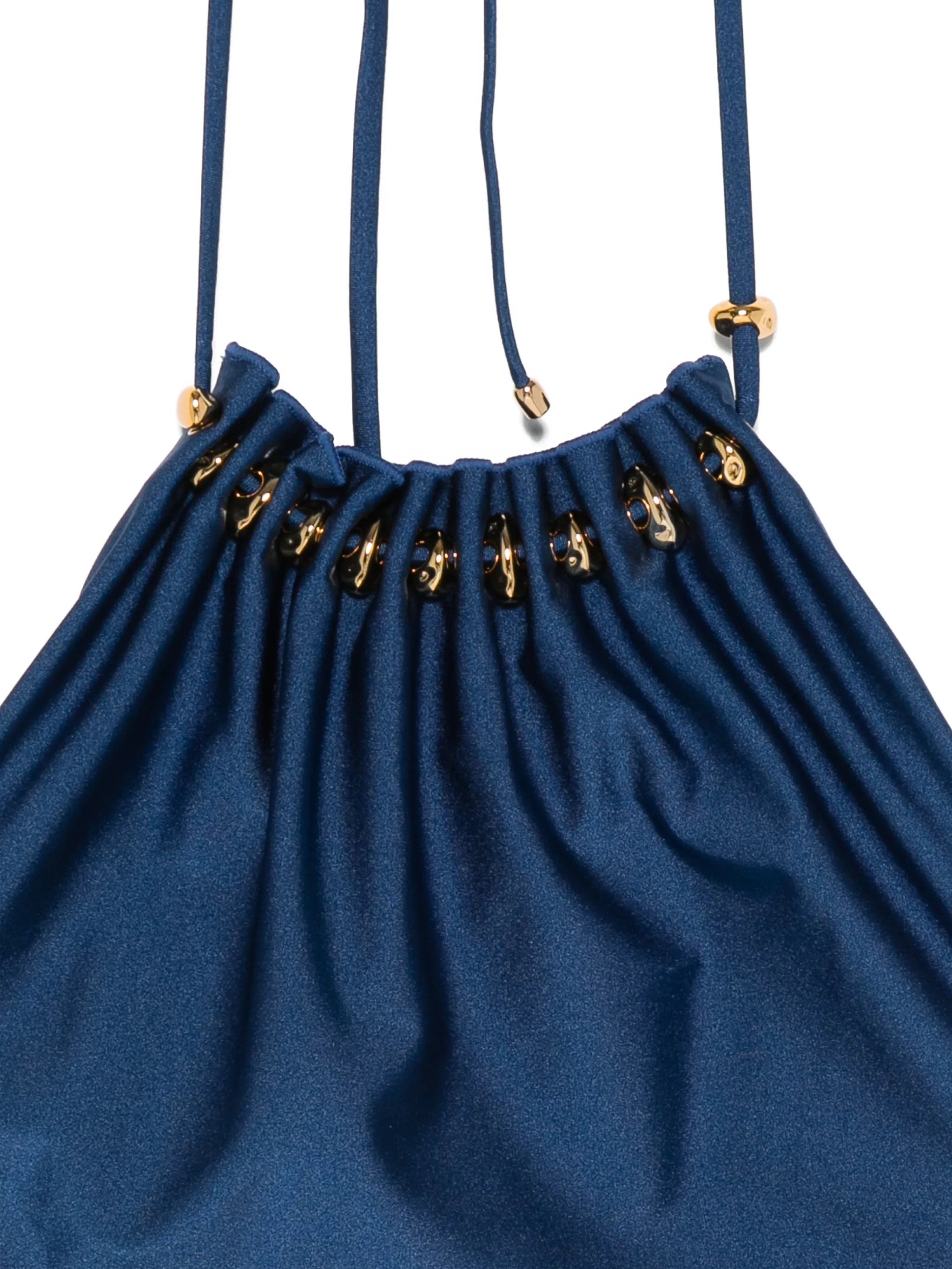 Aster gathered bead swimsuit