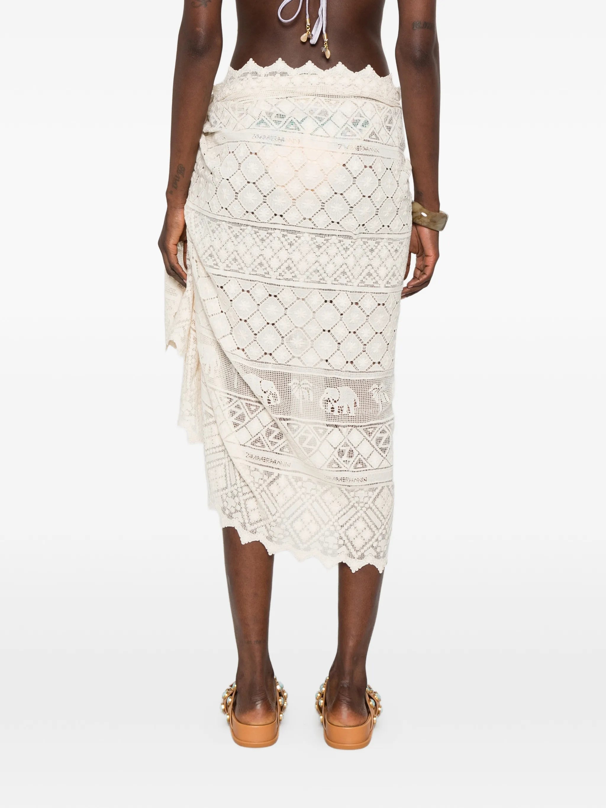 crochet-knit sarong