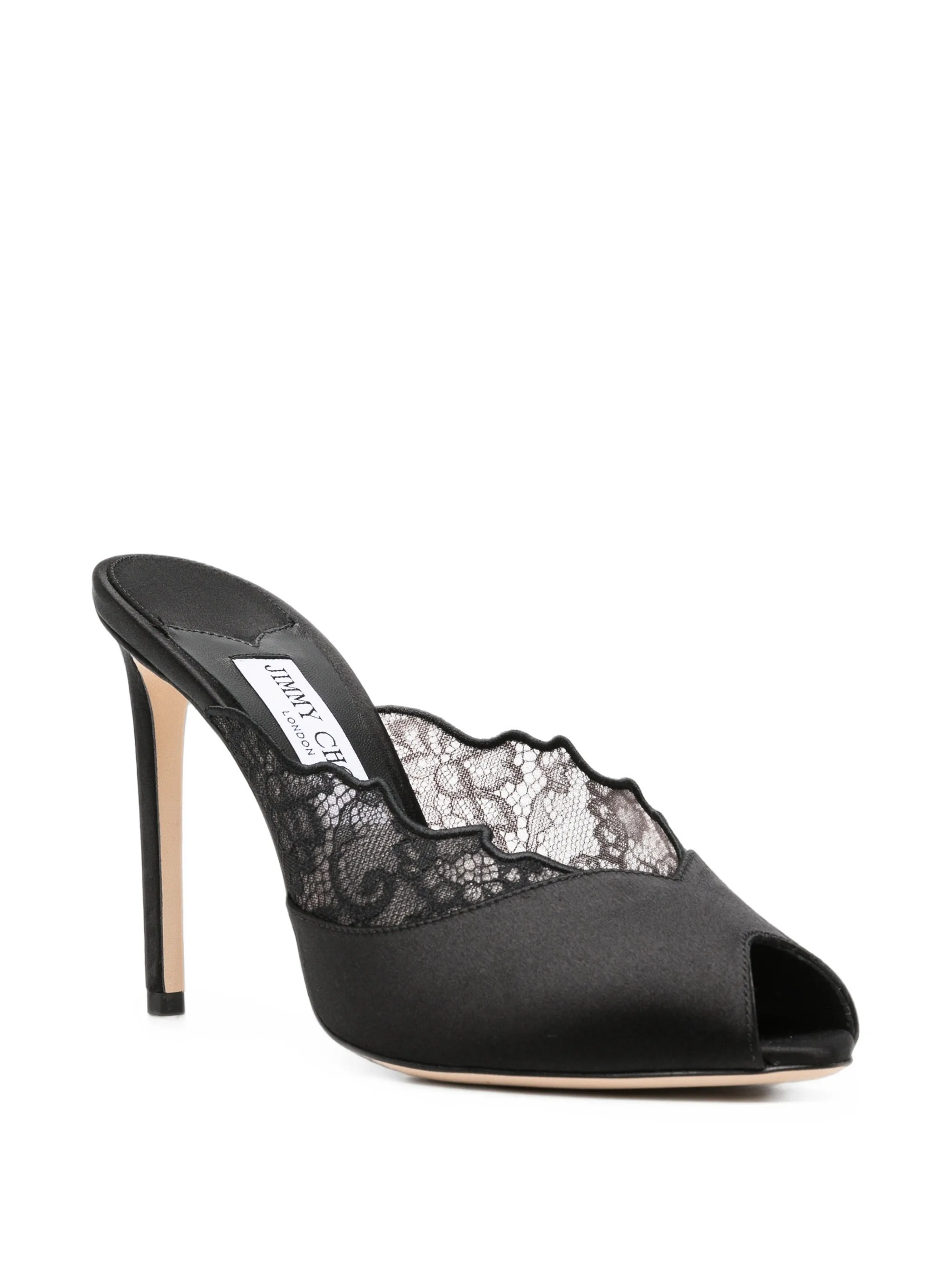 Brigitte lace peep-toe sandals