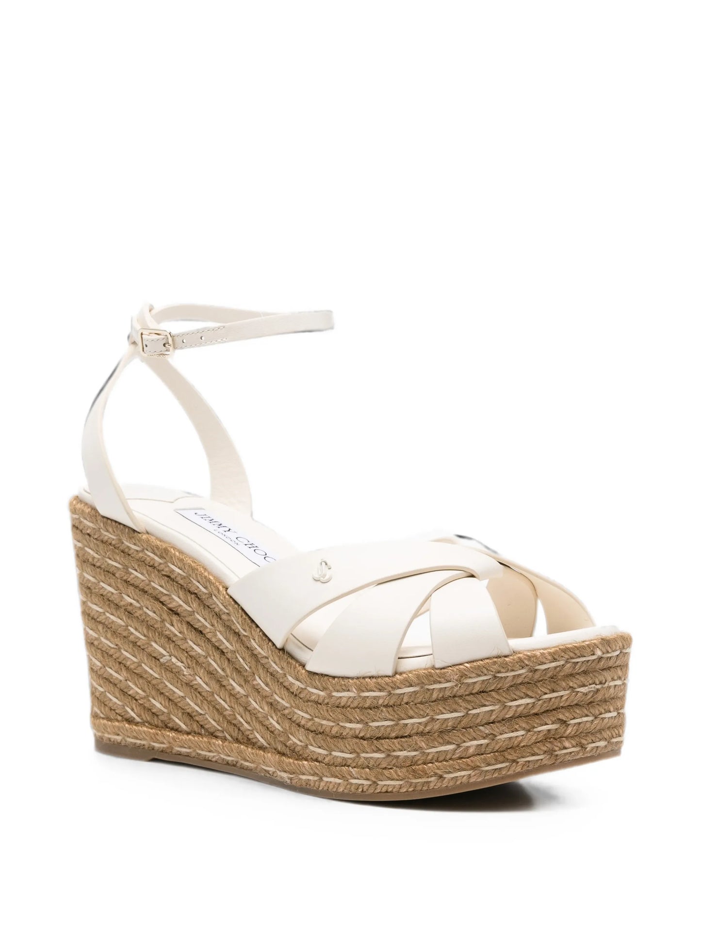 Korra leather wedge espadrilles