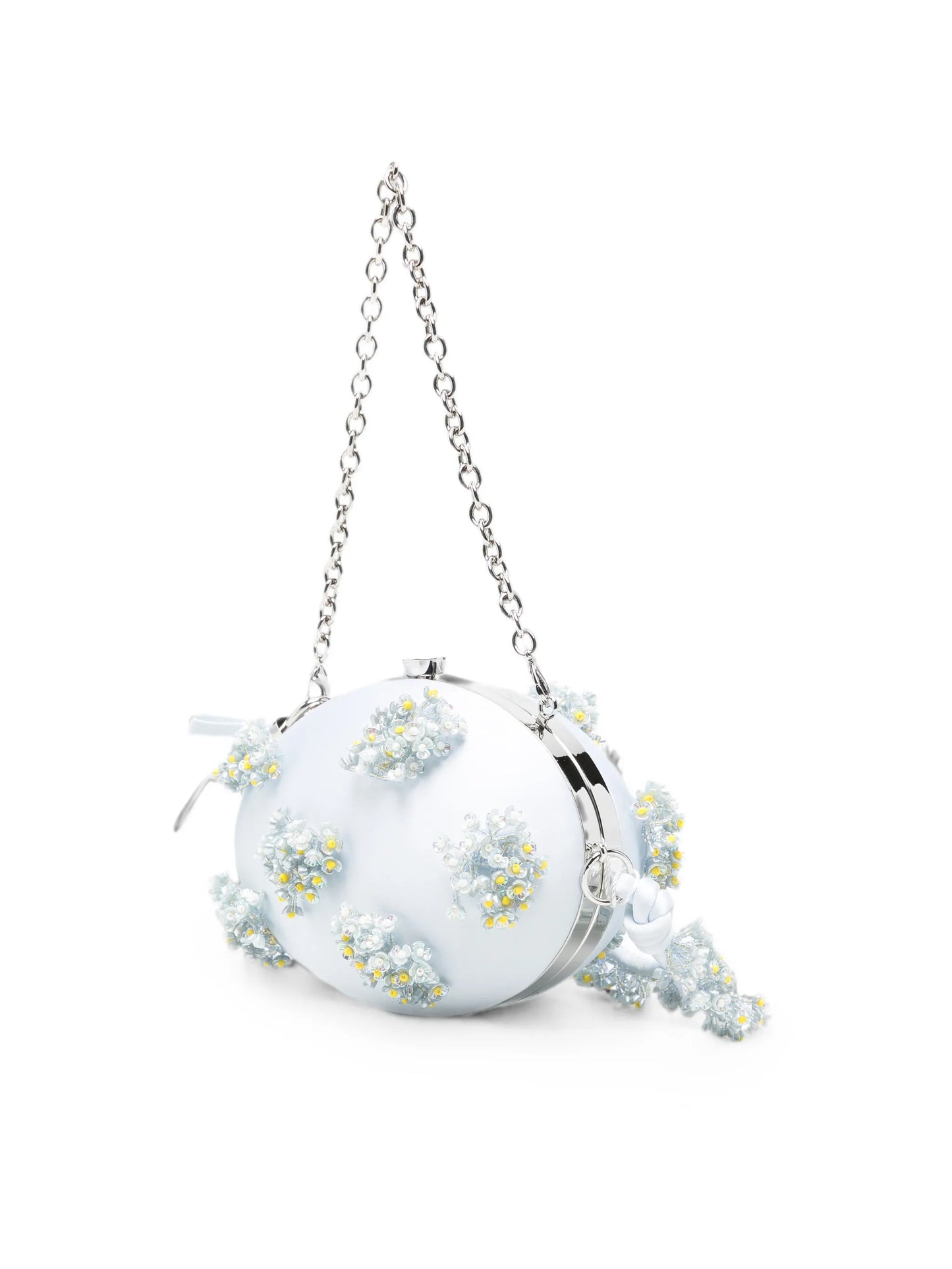 floral-beaded clutch bag