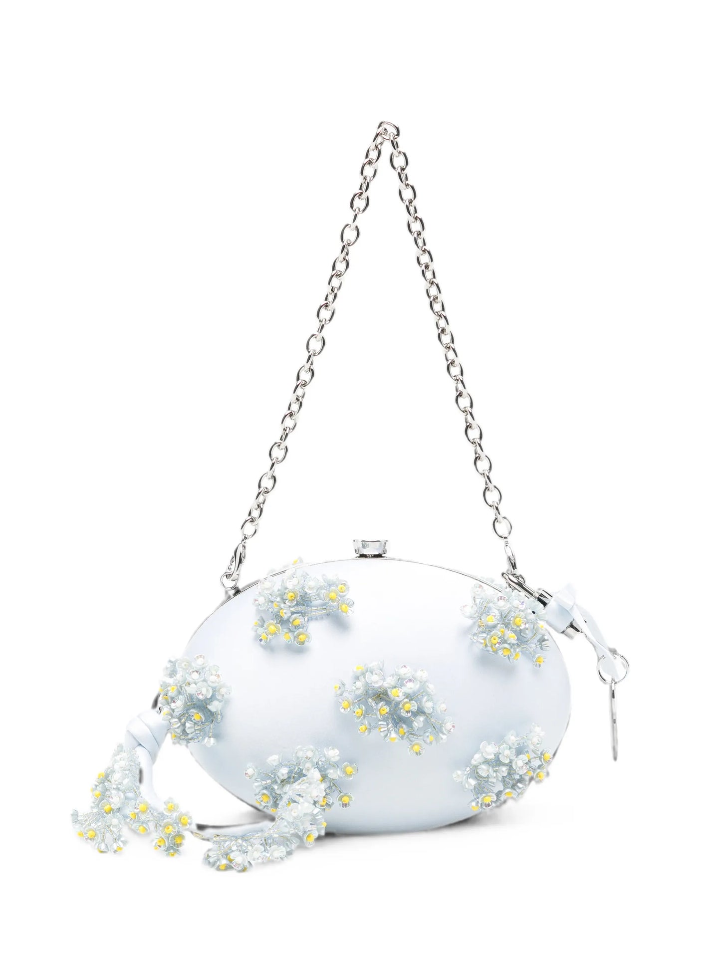 floral-beaded clutch bag