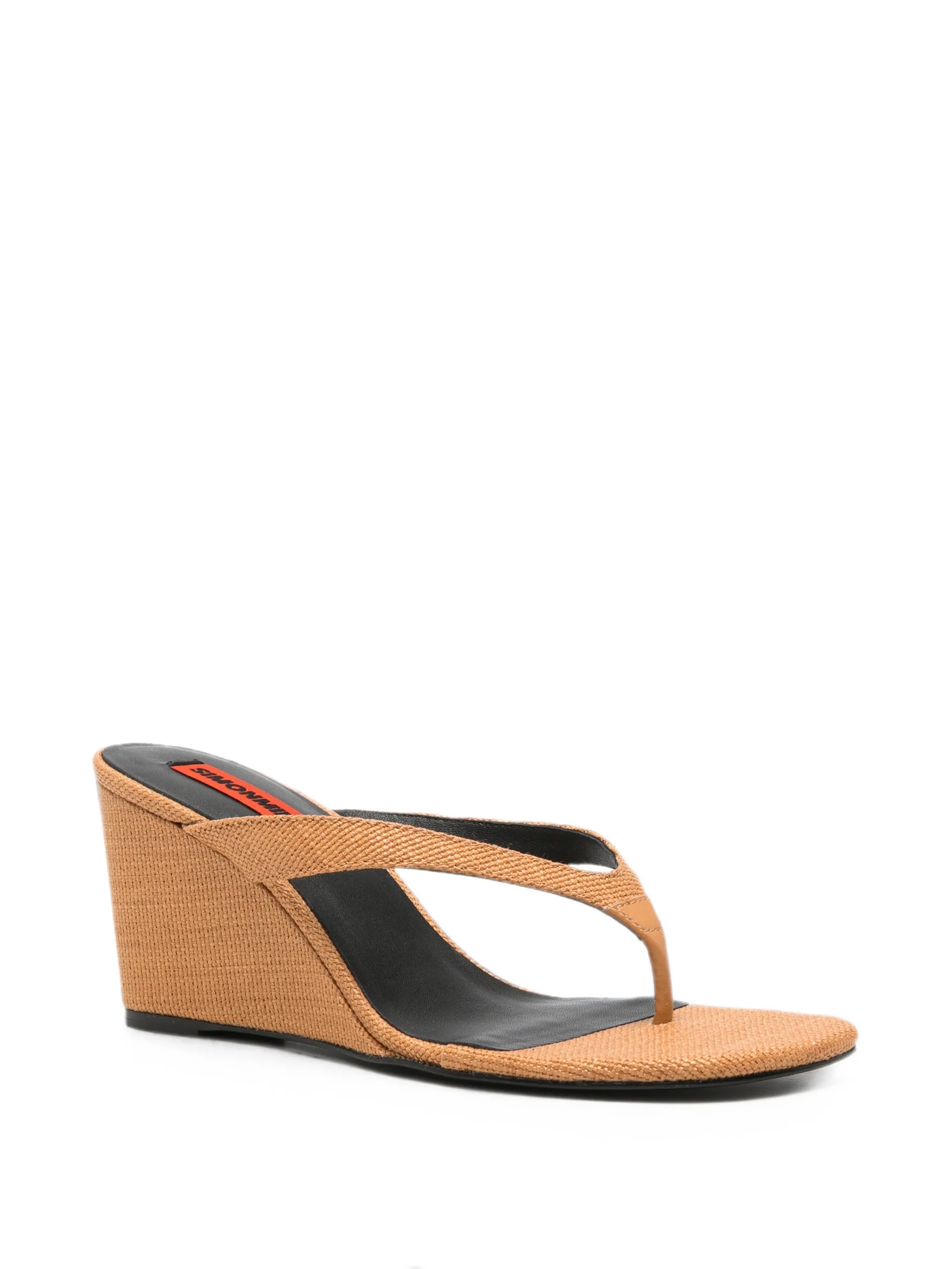 Soleil wedge in dark natural sandals