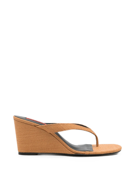 Soleil wedge-heel sandals