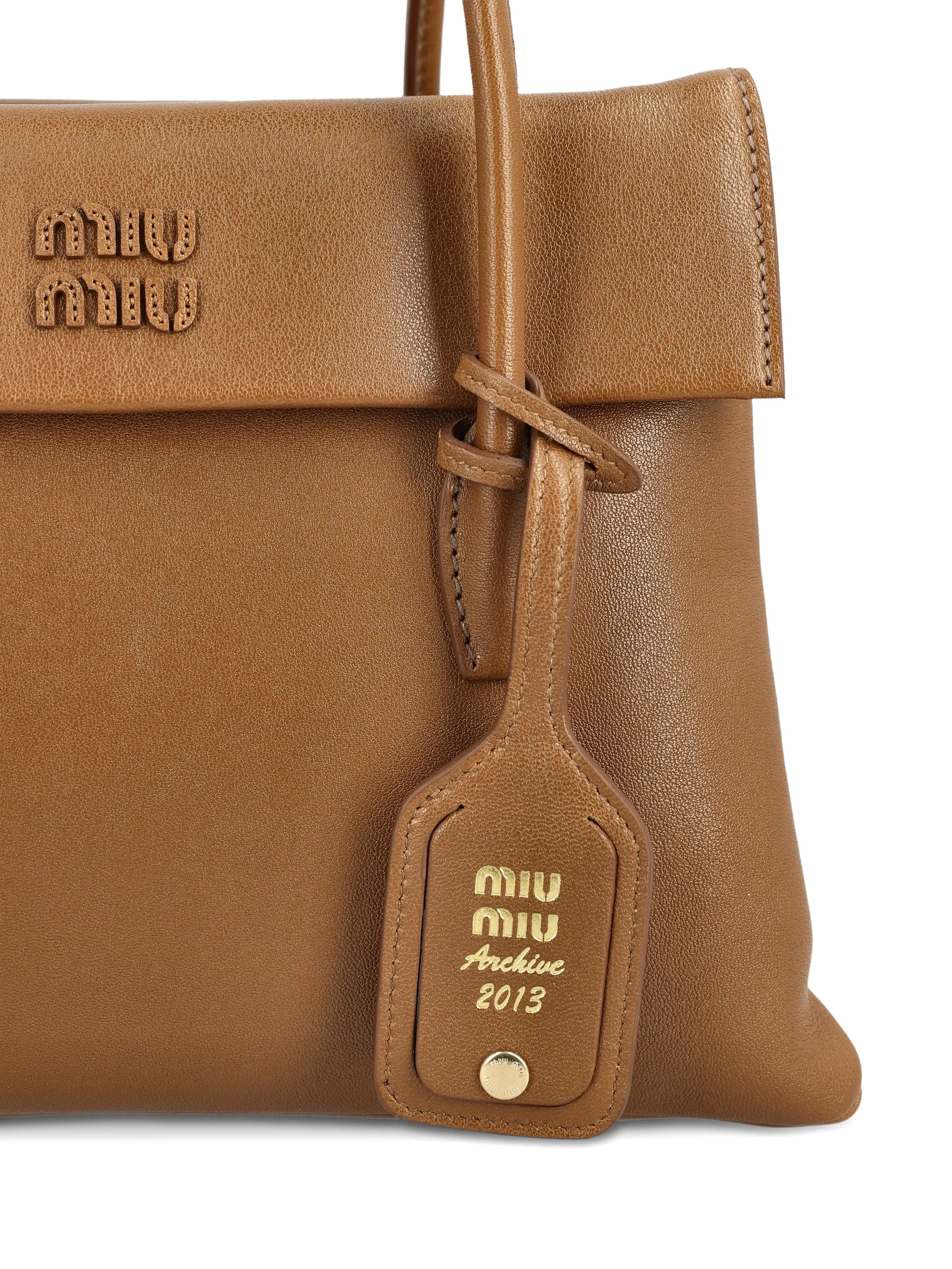Solitaire leather tote bag