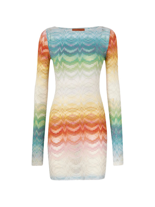 long-sleeve mini dress