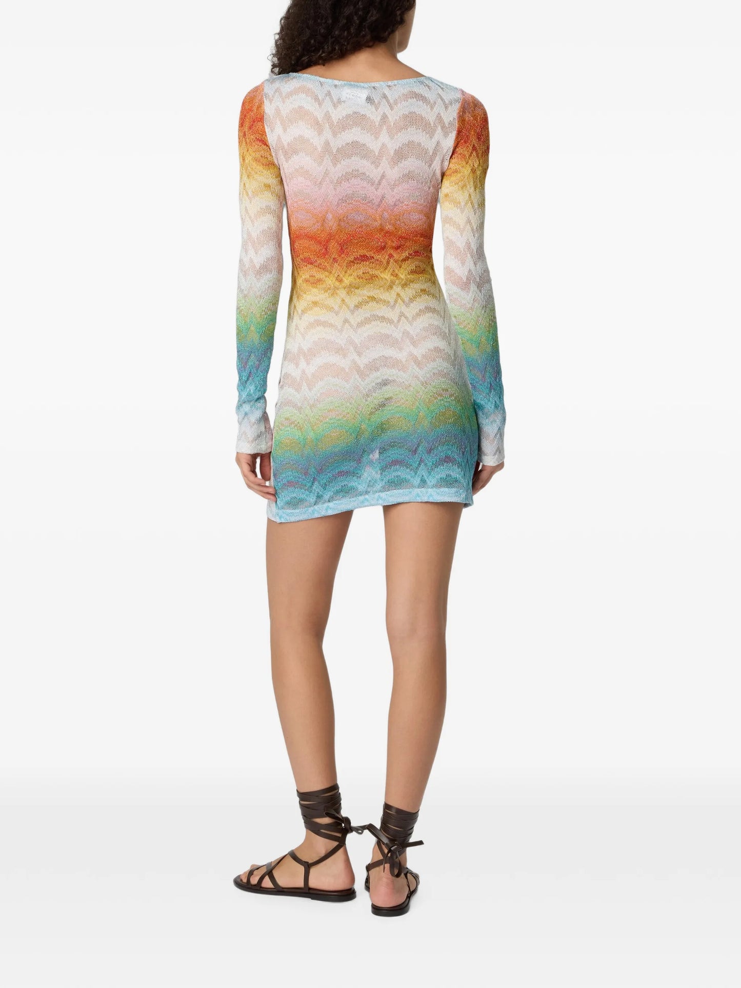 long-sleeve mini dress