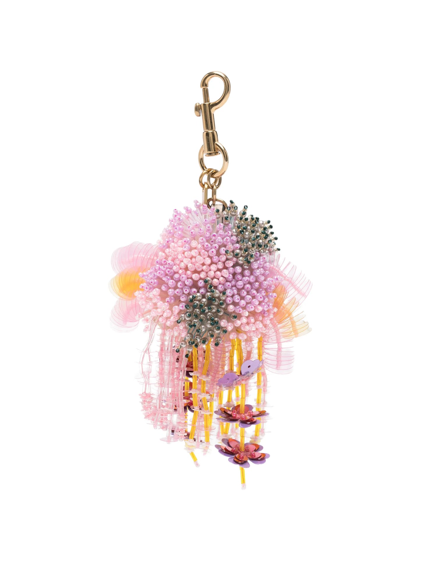 sequin-embellished bag charm