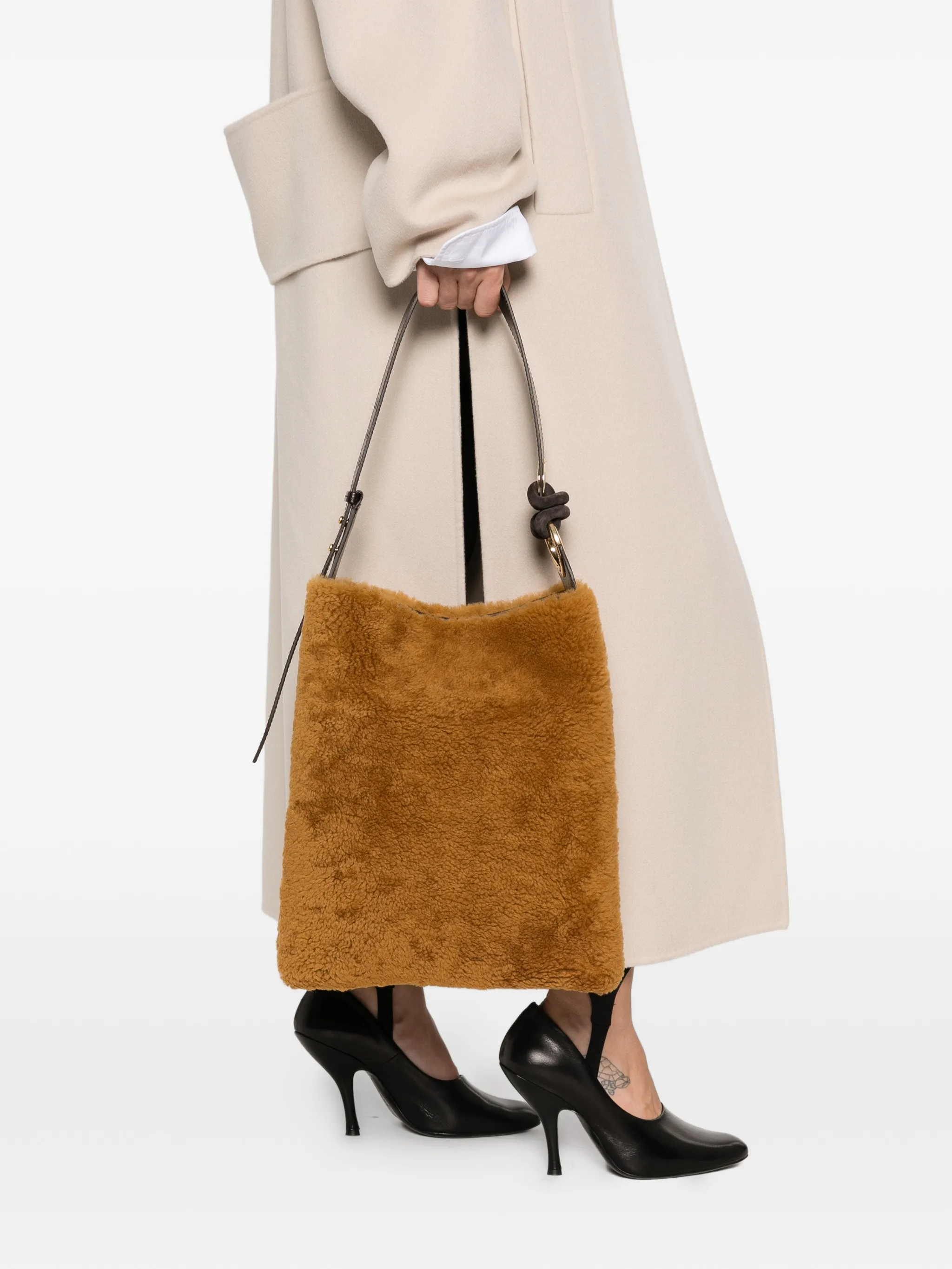 Ringo shearling shoulder bag
