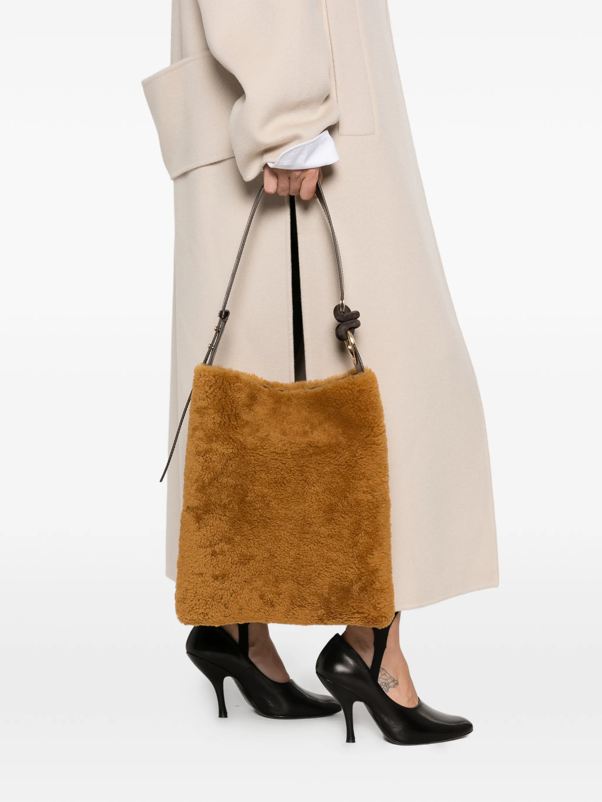 Ringo shearling shoulder bag