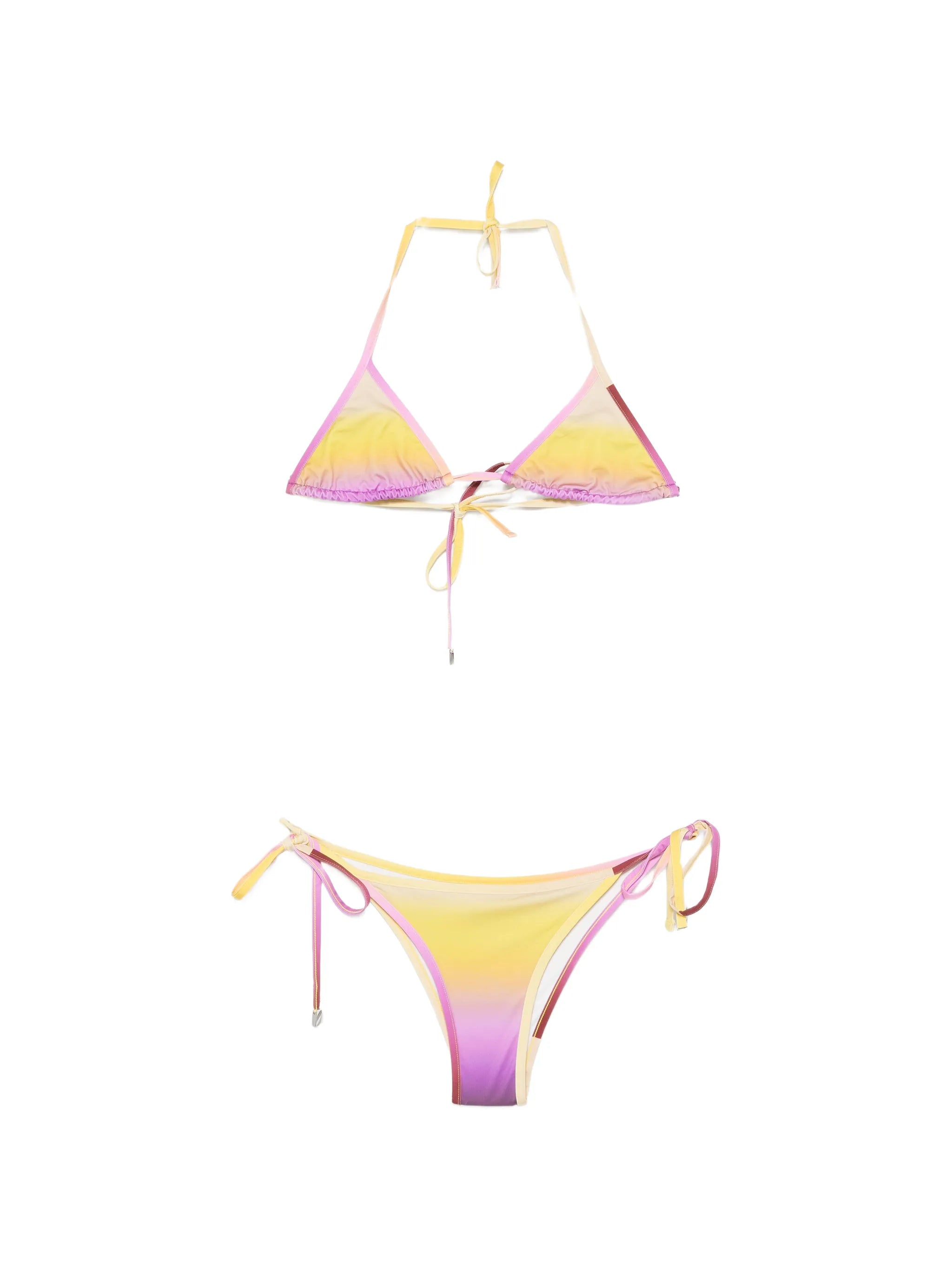 gradient-effect triangle bikini