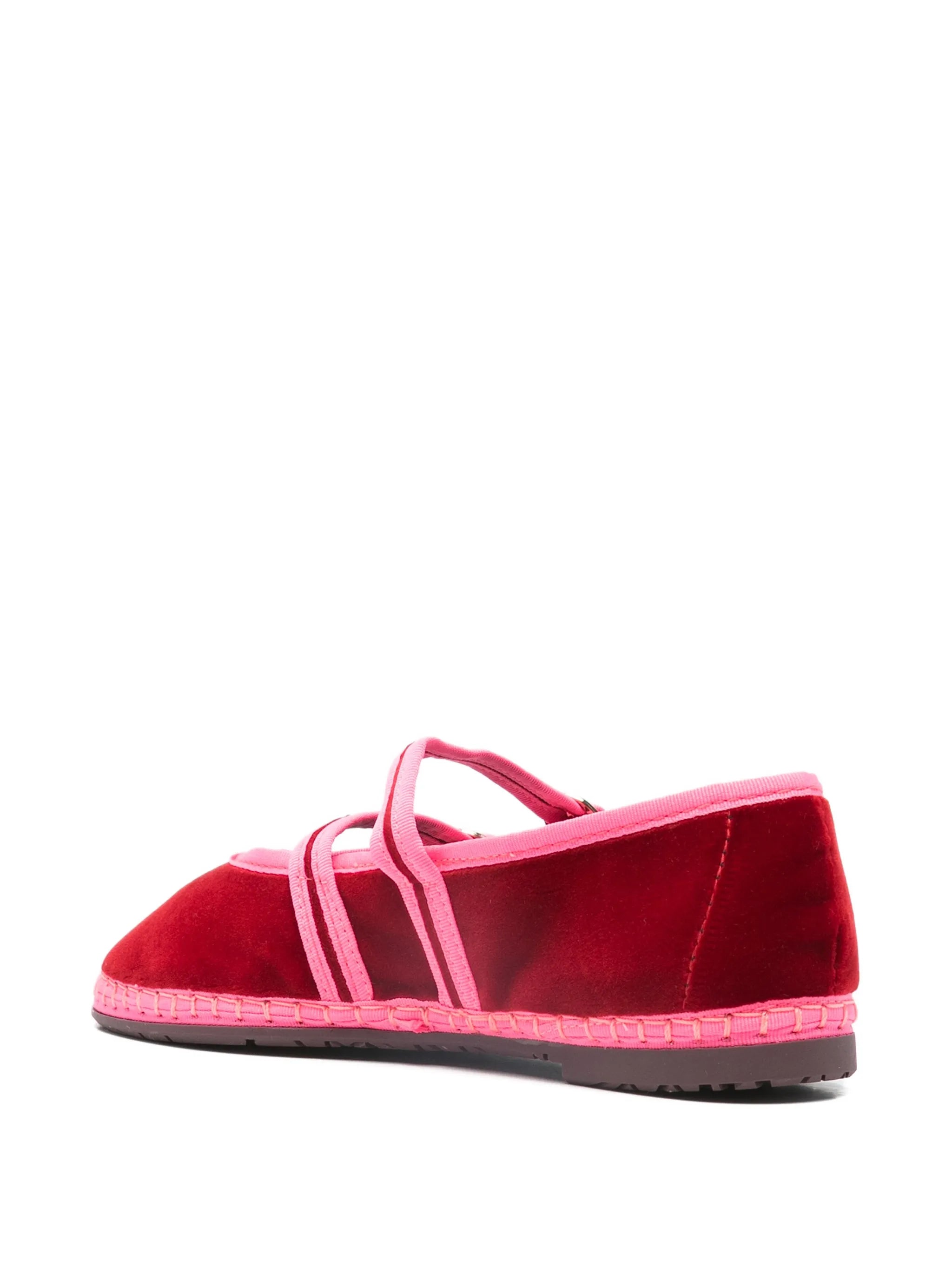 Claire double-strap ballet flats