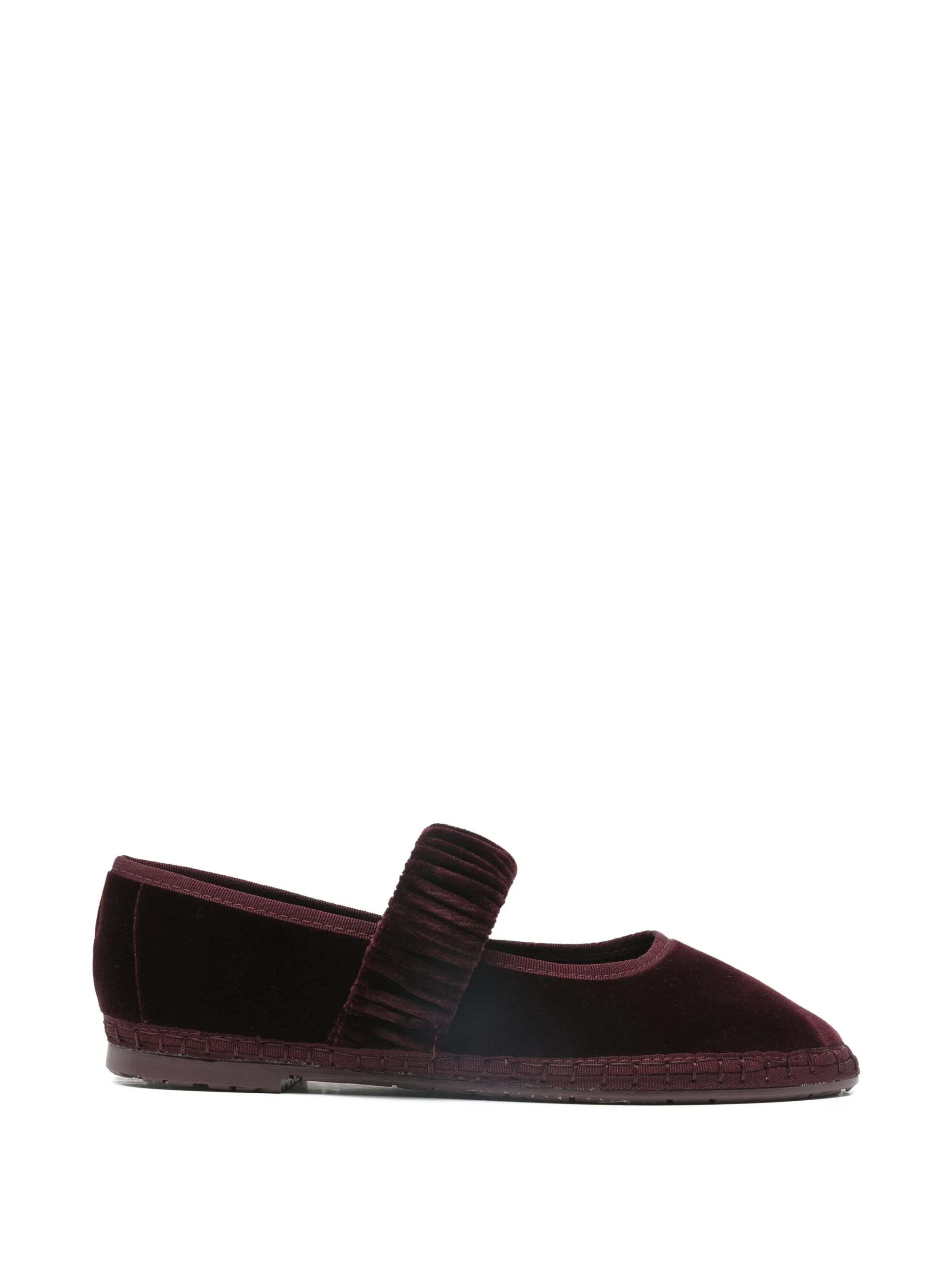 Mafalda ruched-strap ballet flats