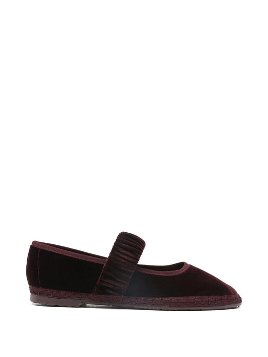 Mafalda ruched-strap ballet flats