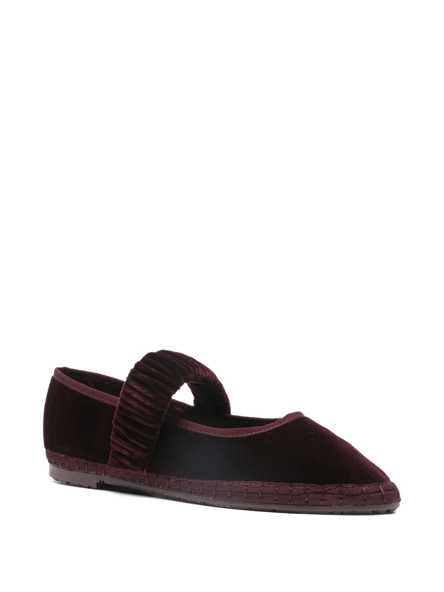 Mafalda ruched-strap ballet flats