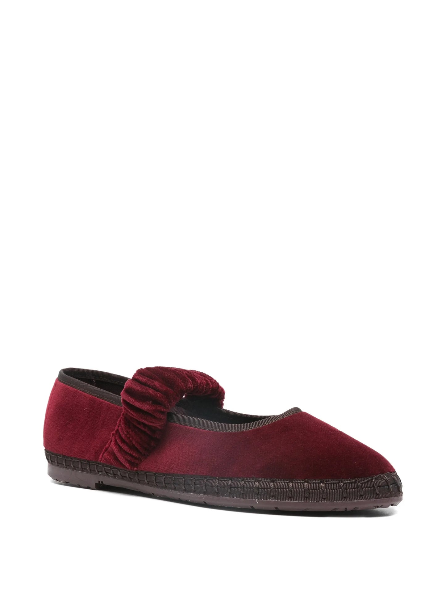 Mafalda ruffled-strap ballet flats