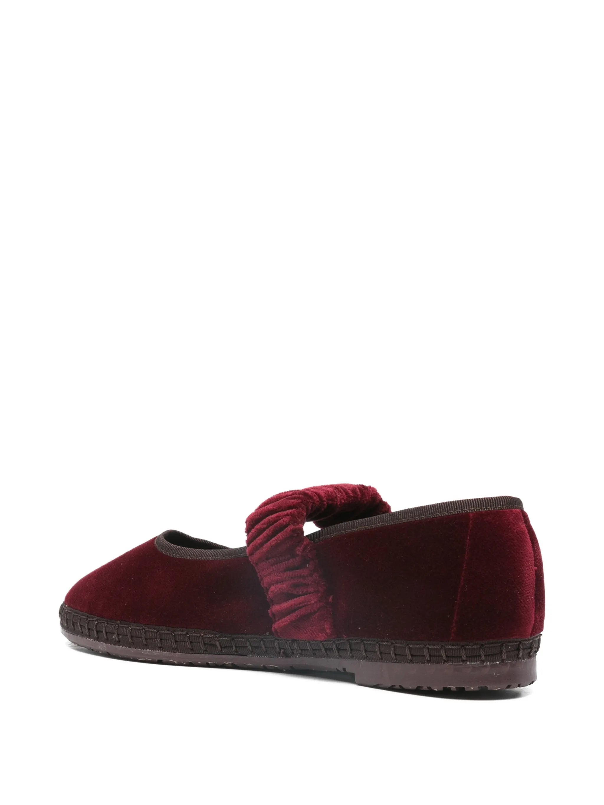 Mafalda ruffled-strap ballet flats