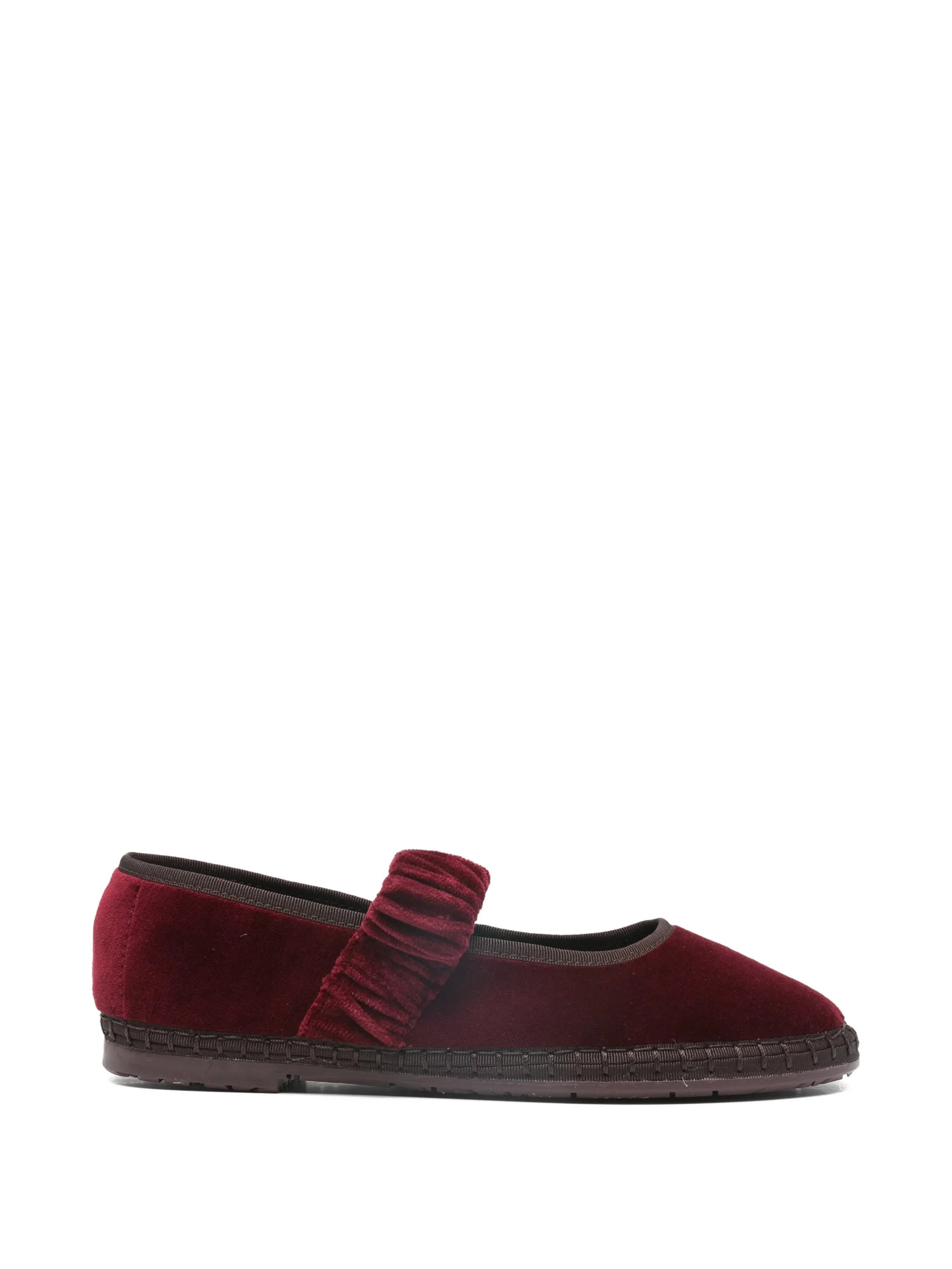 Mafalda ruffled-strap ballet flats