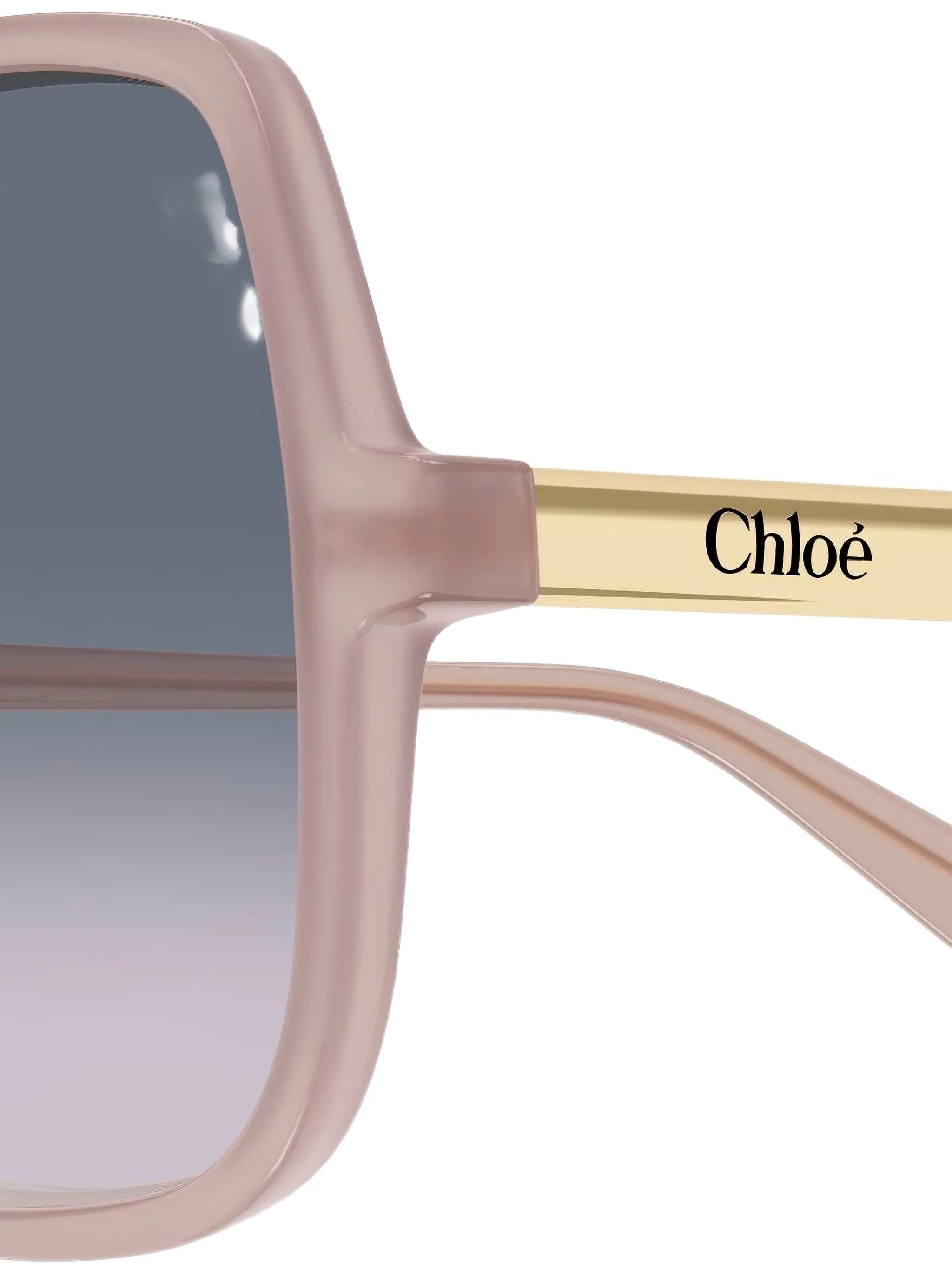 oversized geometric-frame sunglasses