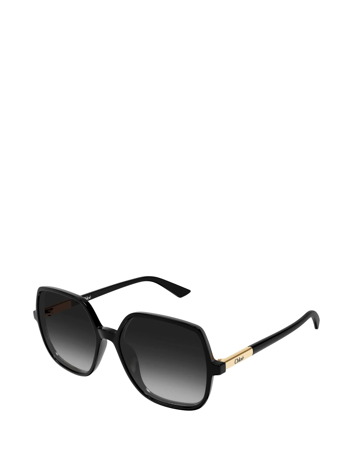 oversized geometric-frame sunglasses