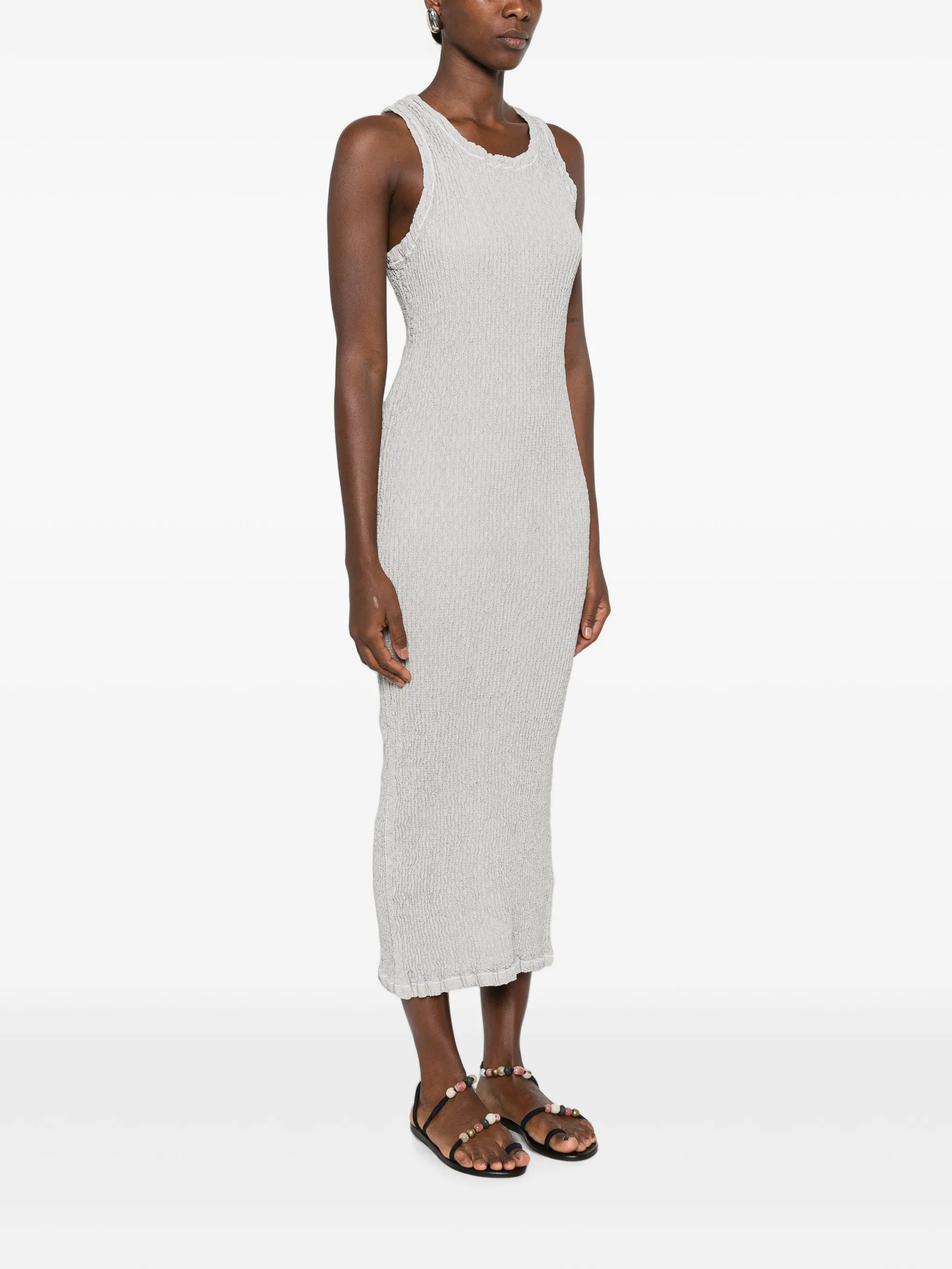 textured midi dress