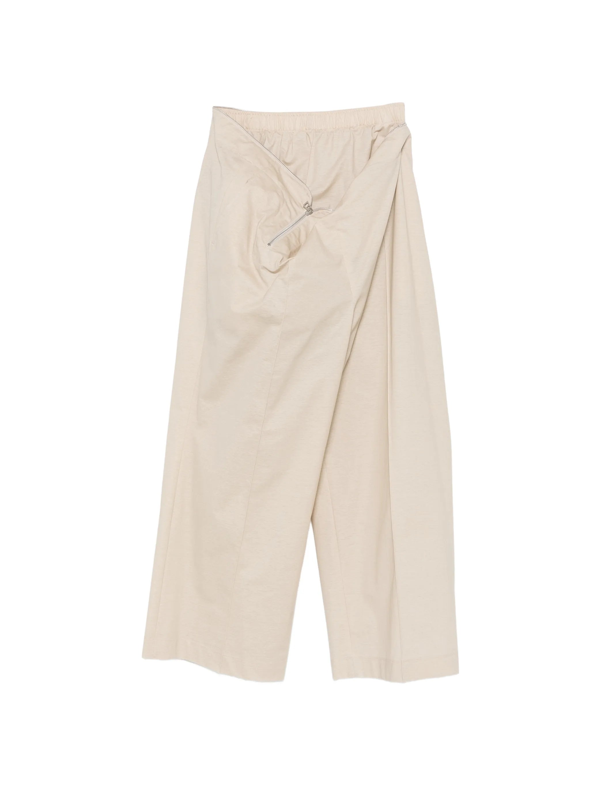 zip-detail trousers