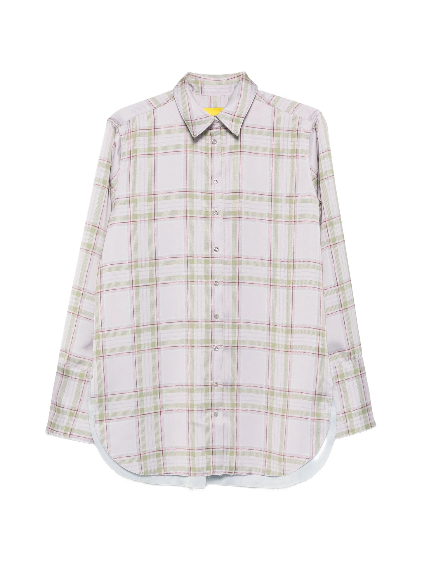 tartan-pattern shirt